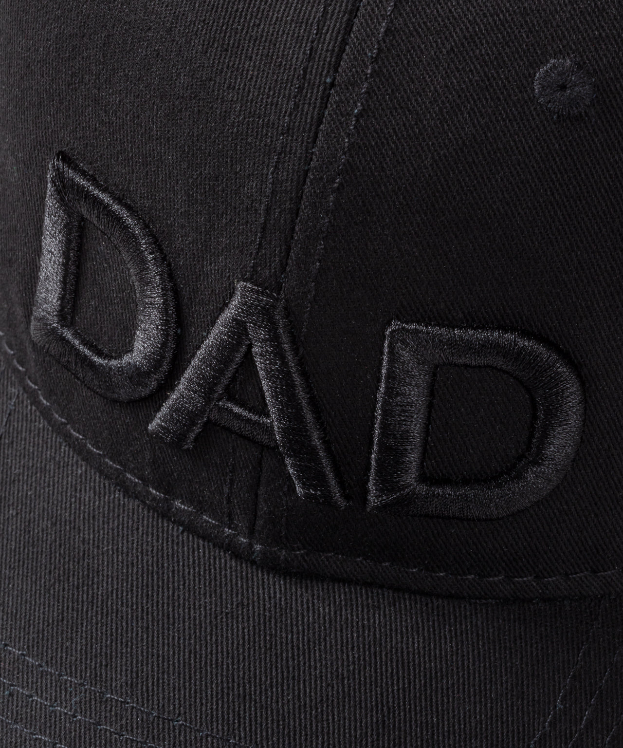 Casquette en coton brodée DAD: Noir