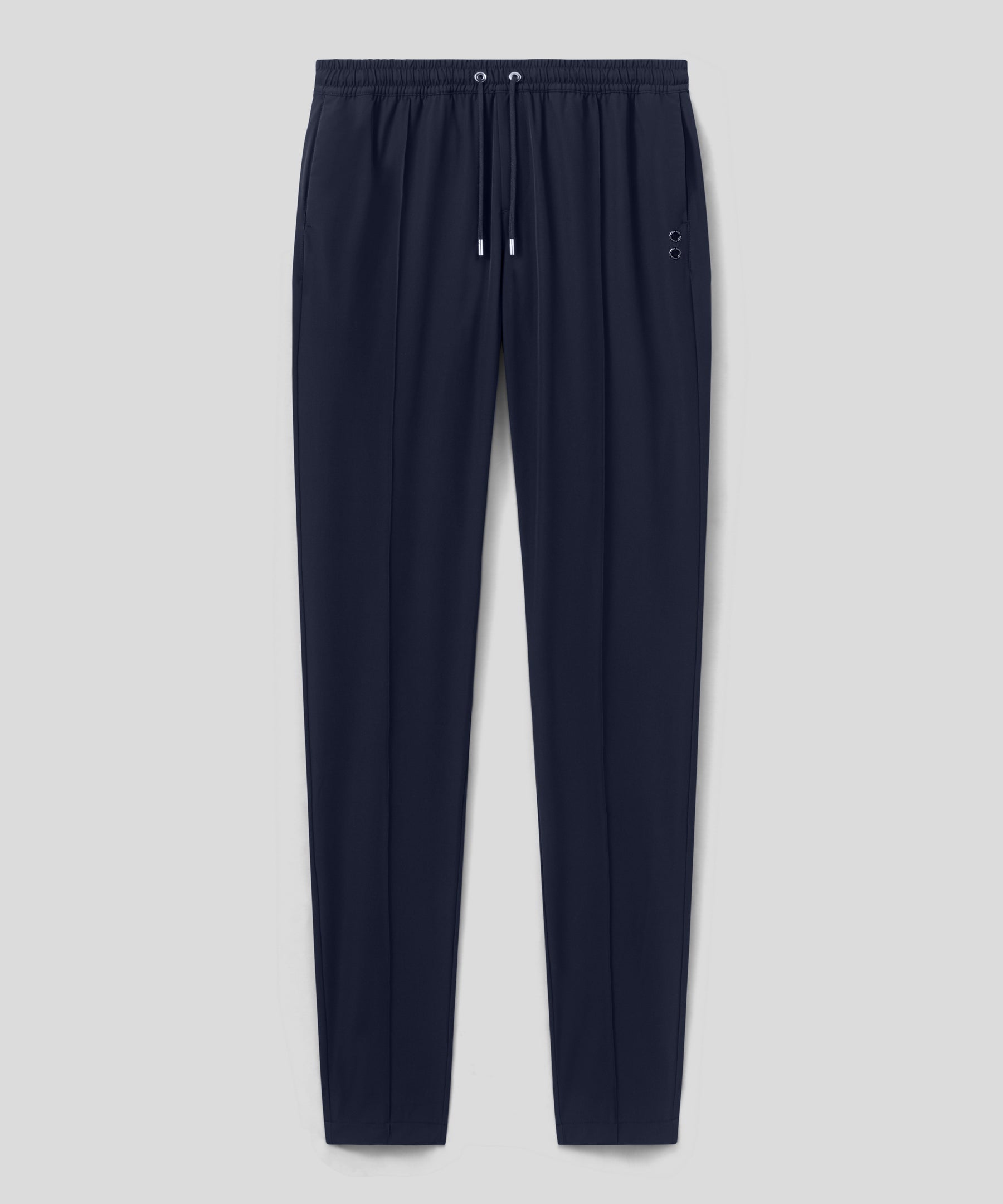 Pantalon léger coupe droite en polyamide: Bleu marine