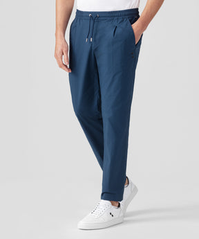 Pantalon léger en coton élasthanne: Bleu foncé
