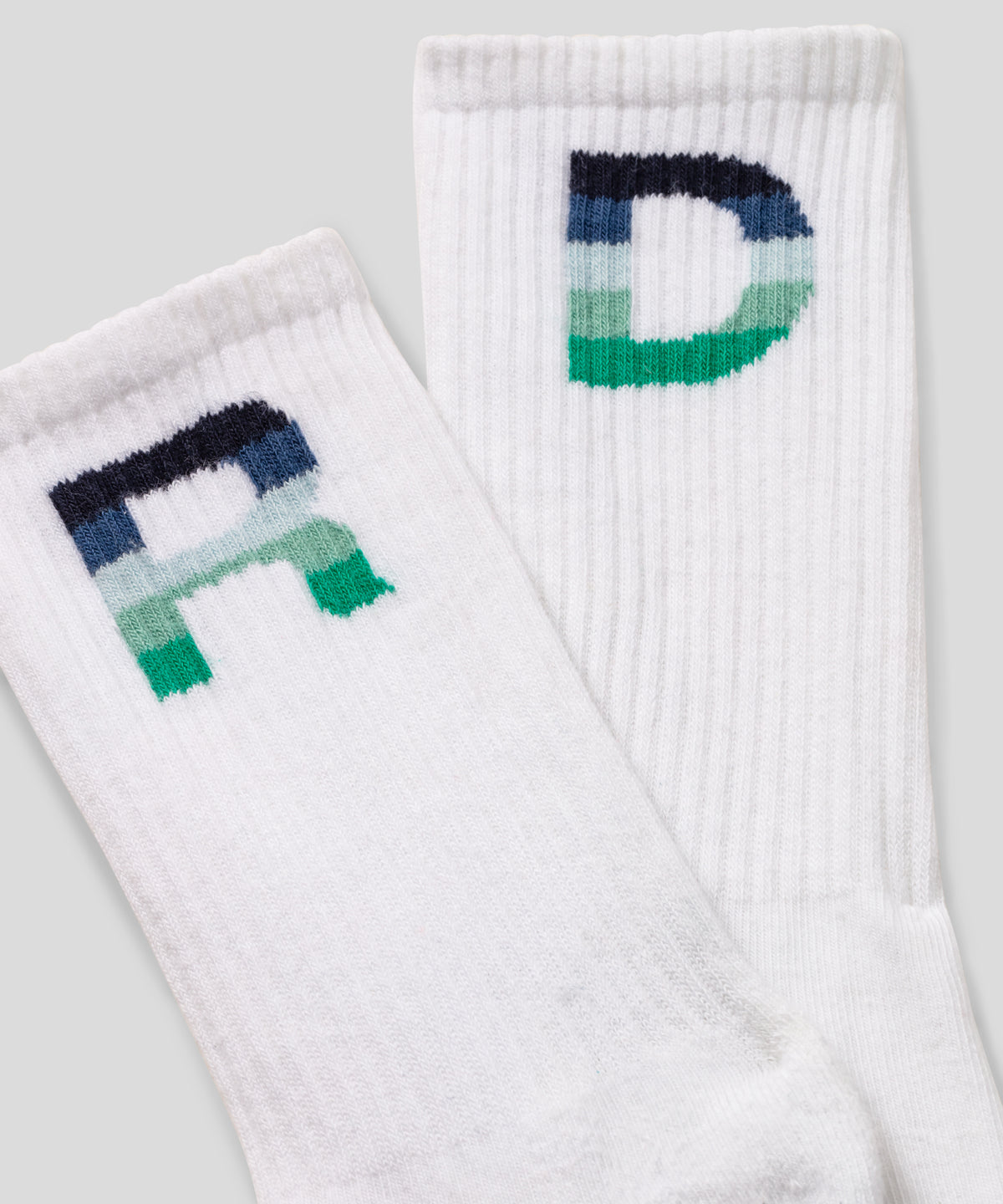 Sports Socks RD w. Stripes: Grass Green