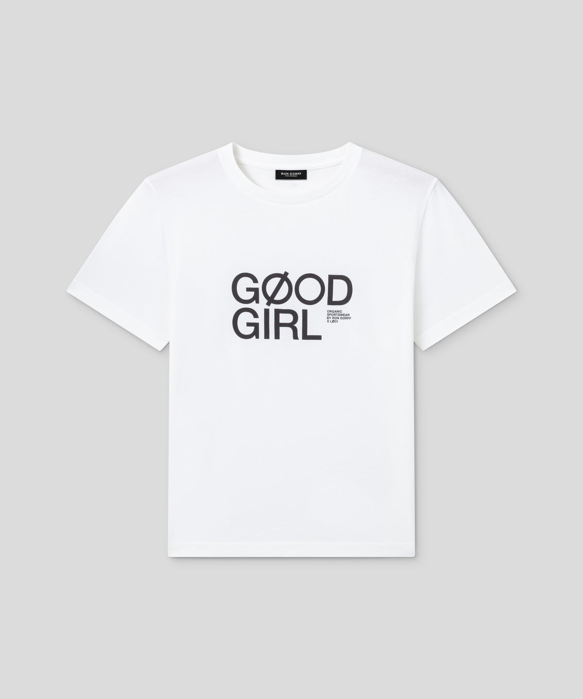 RON DORFF x LØCI T-shirt en coton organique à imprimé GØOD GIRL: Blanc