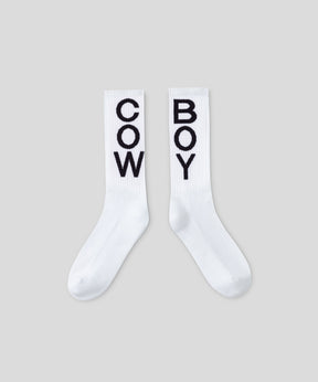 Chaussettes de sport "COW BOY": Blanc