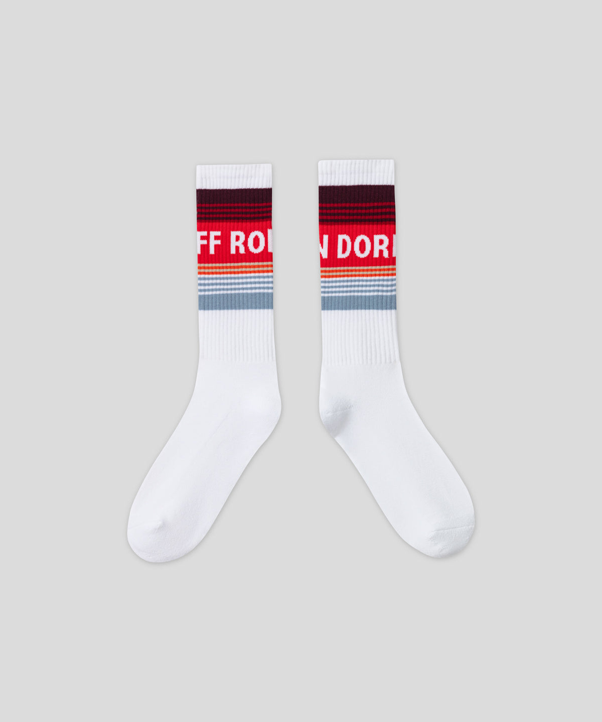 Sports Socks "RON DORFF" w. Stripes: Red