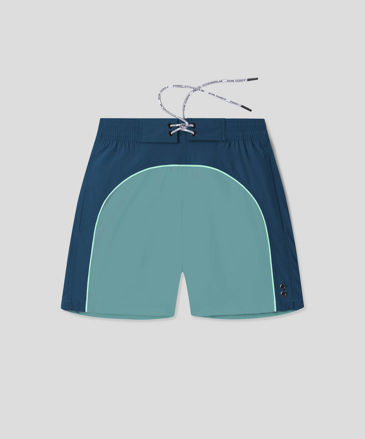 Short de bain: Bleu profond/vert de gris