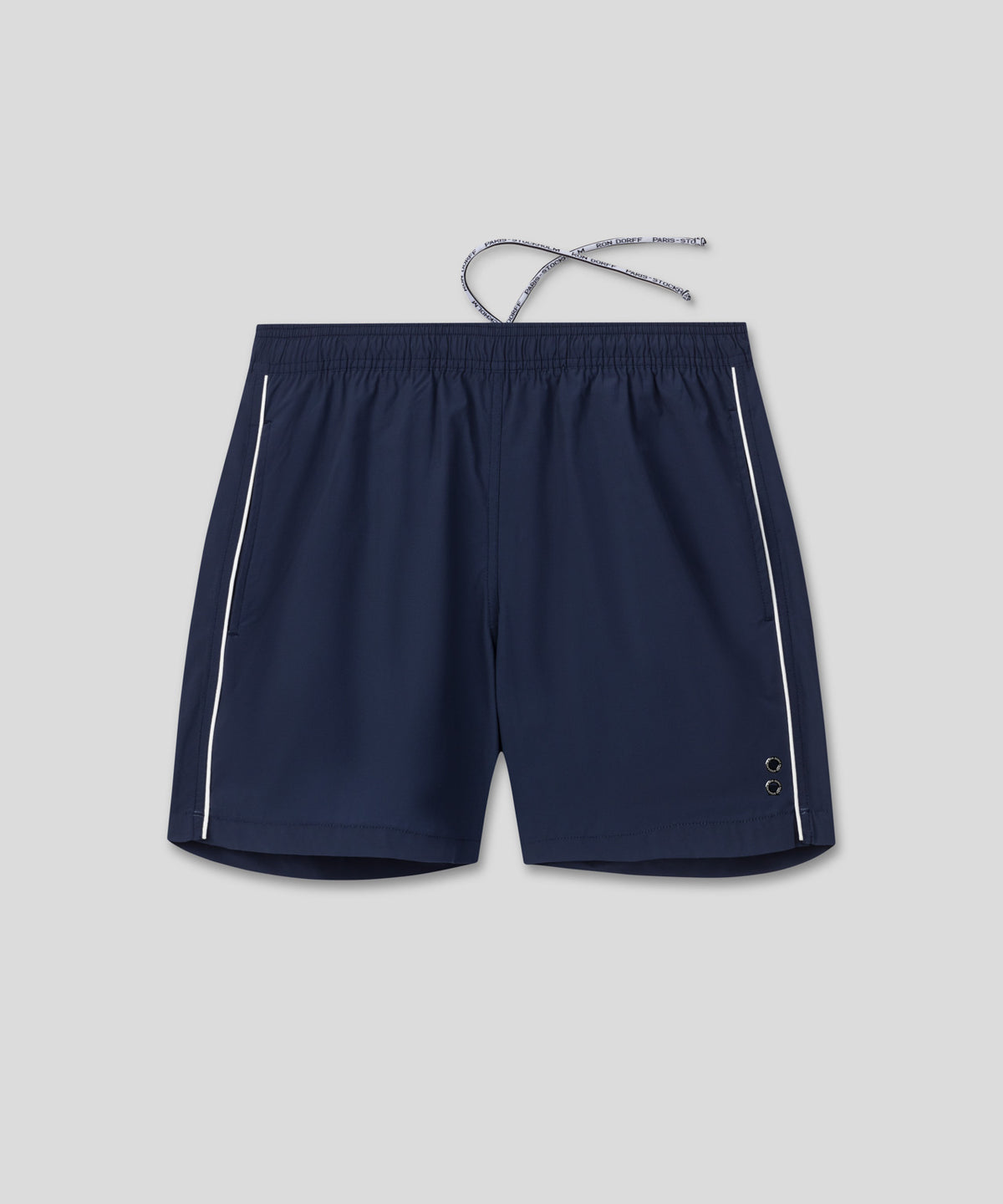 Short de bain avec bandes latérales: Bleu océan