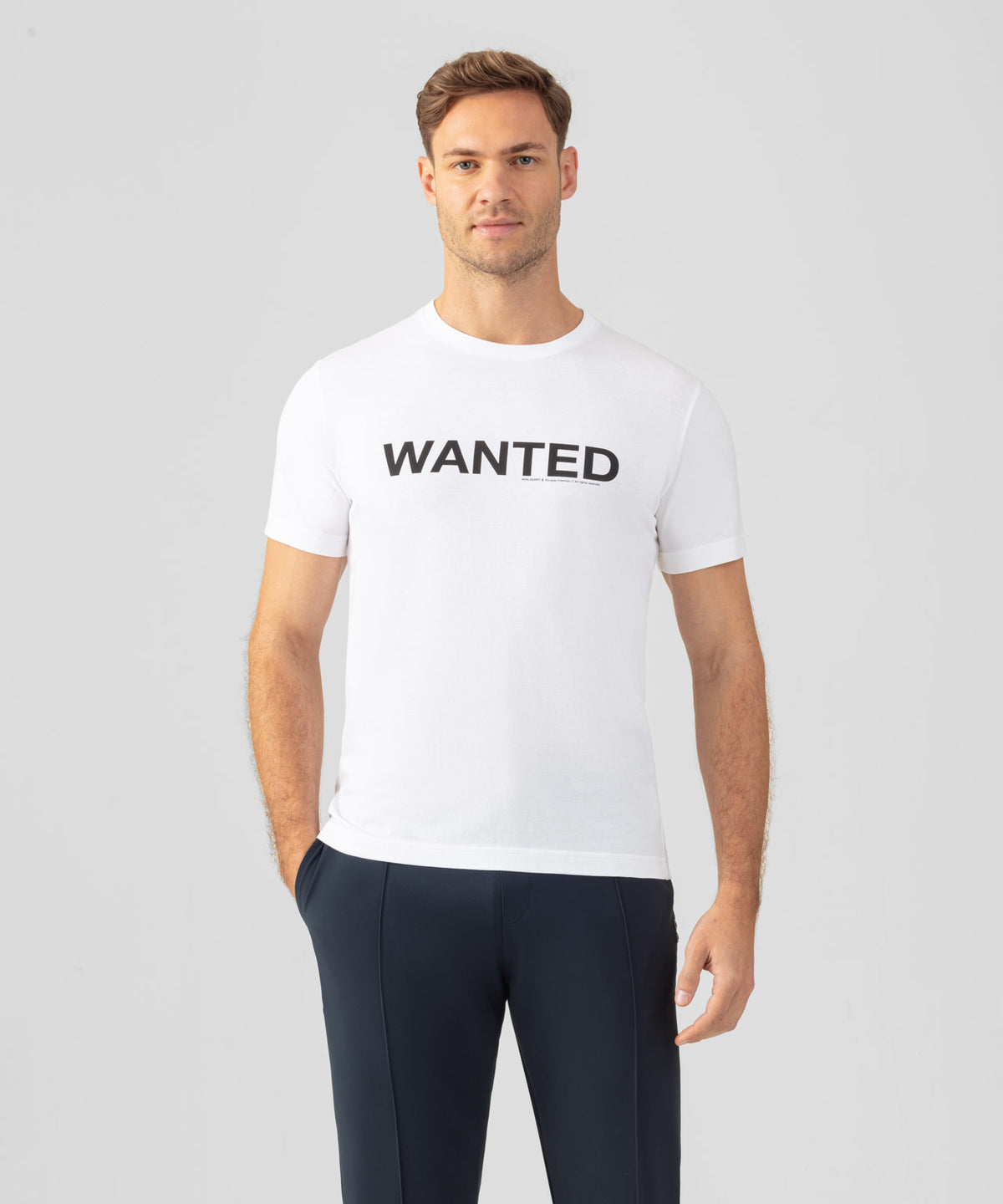 Organic Cotton T-Shirt "WANTED": White