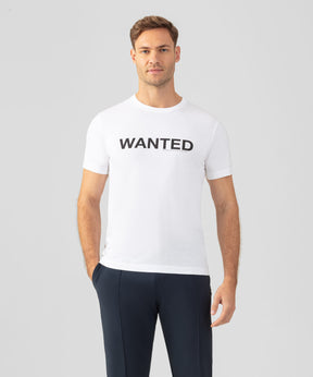 Organic Cotton T-Shirt "WANTED": White