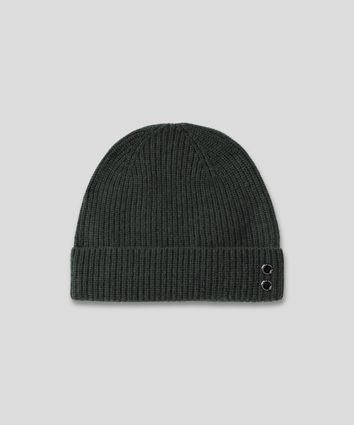Ribbed Wool Beanies: Dark Khaki