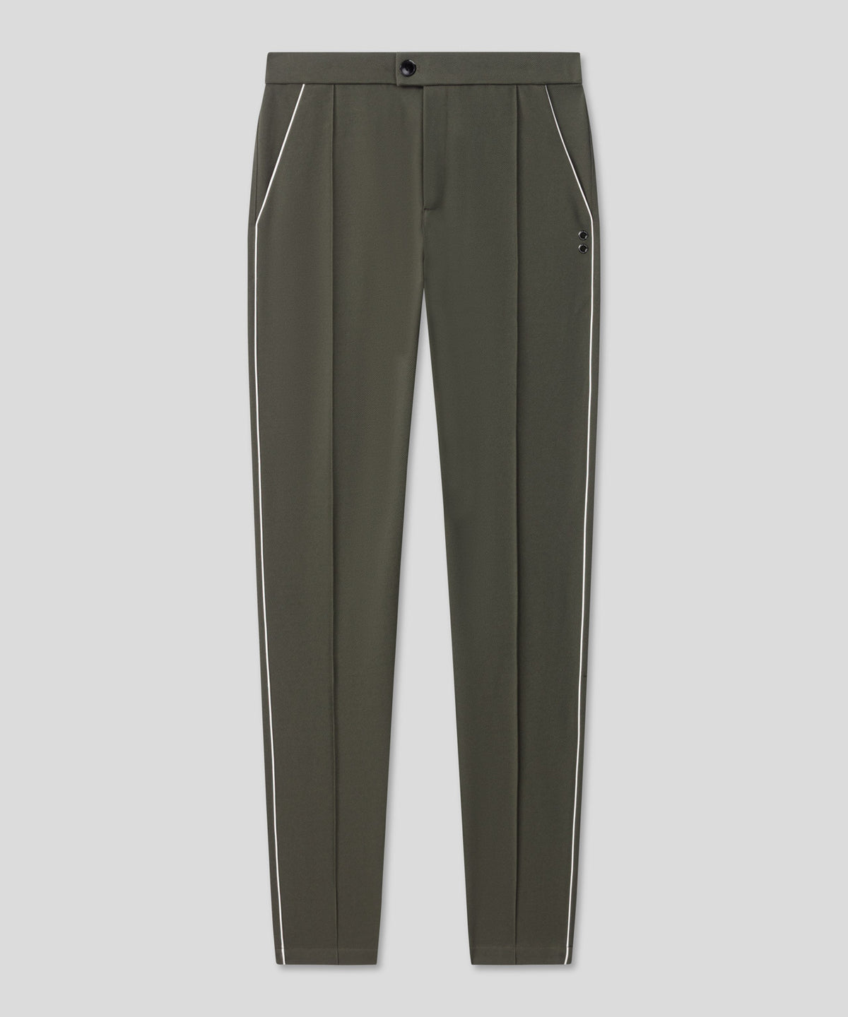 RD Tennis Pants w. Piping: Dark Khaki