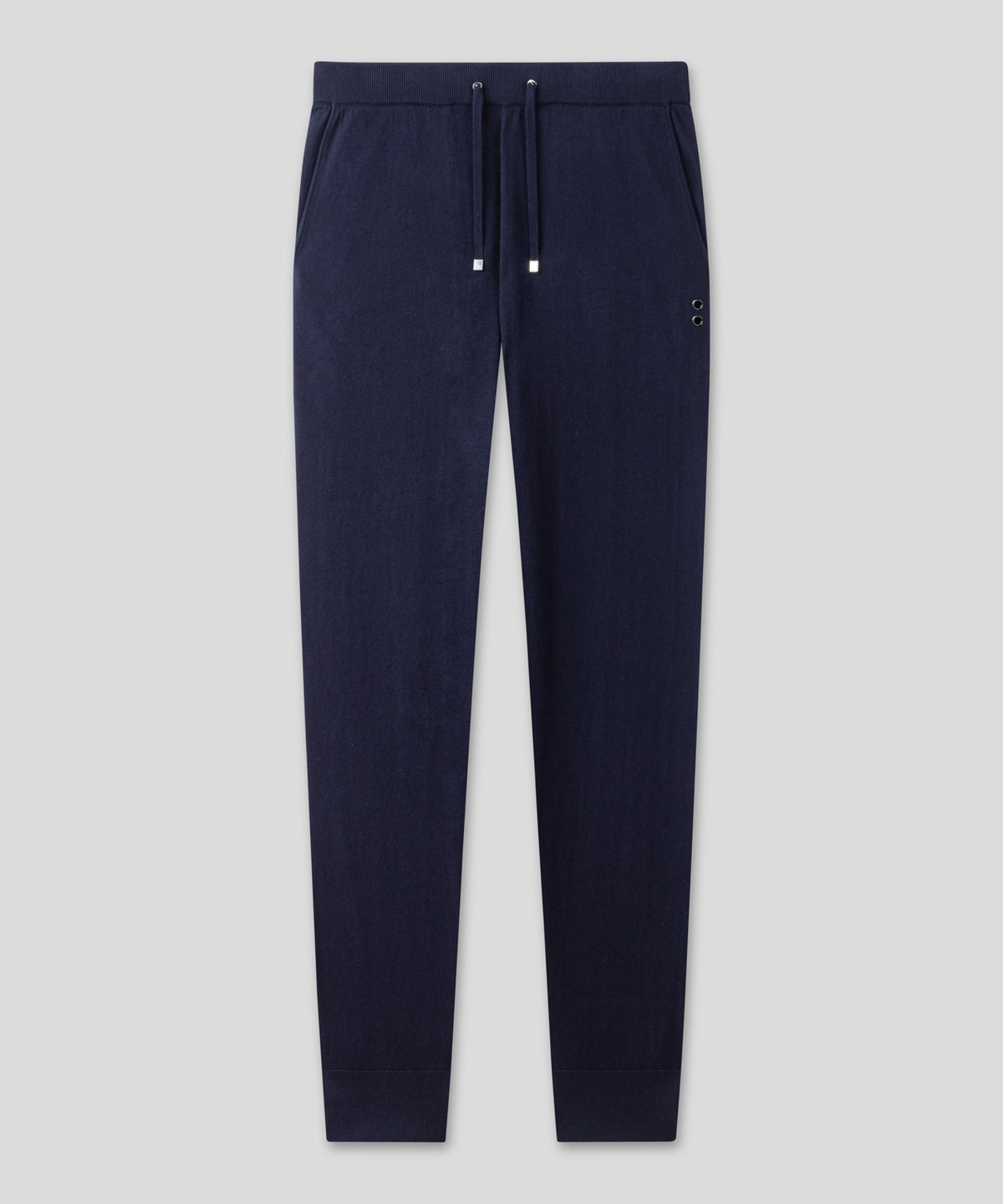 Light Cotton-Silk Pants: Navy