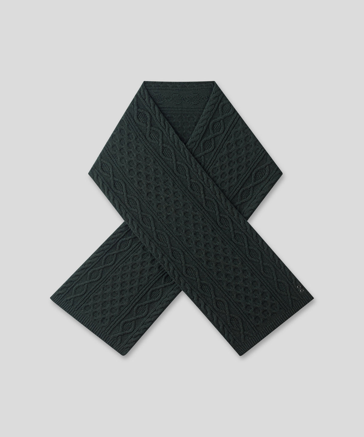 Wool Cashmere Telemark Scarf: Dark Khaki