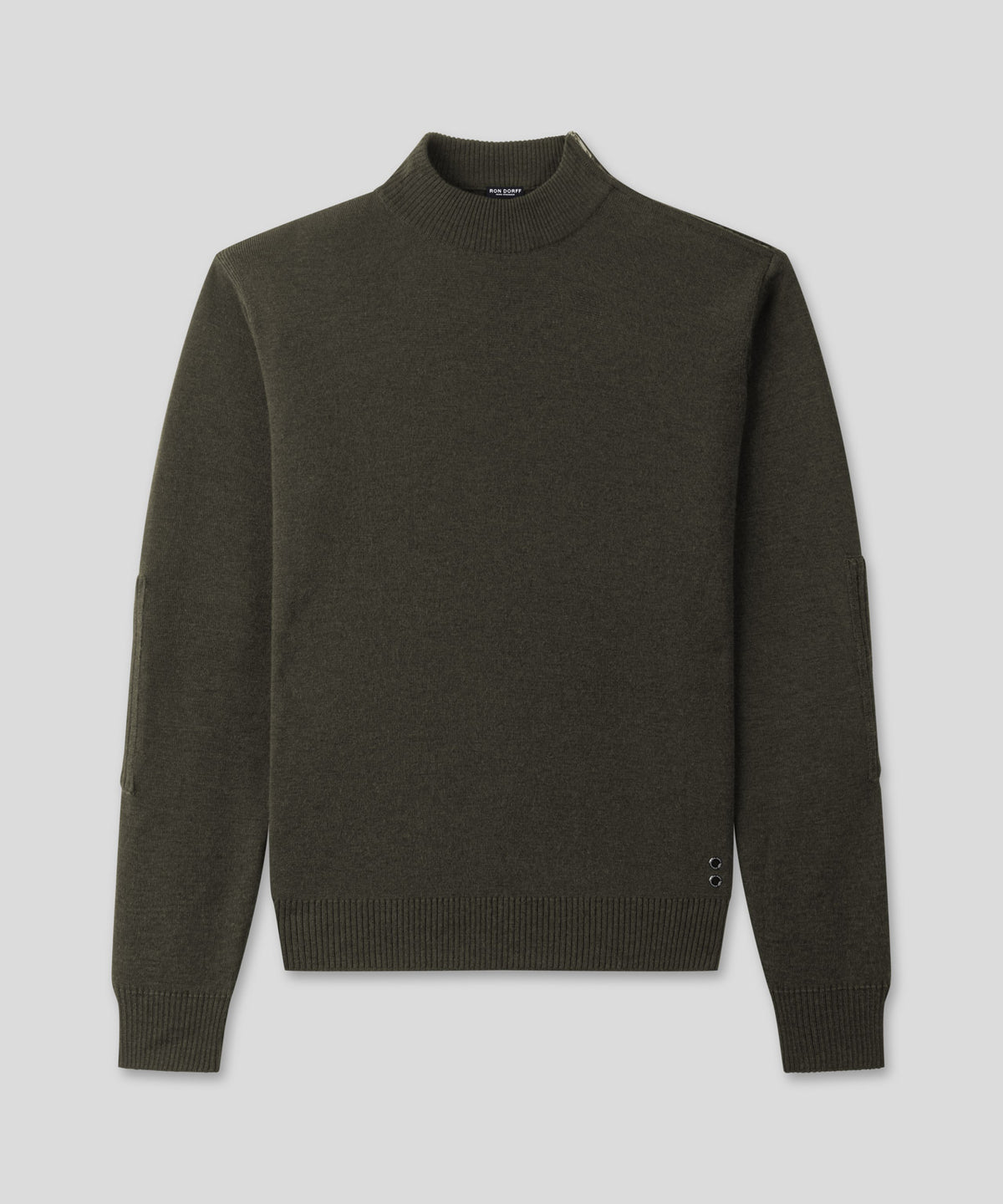 Army Merino Wool Sweater: Dark Khaki