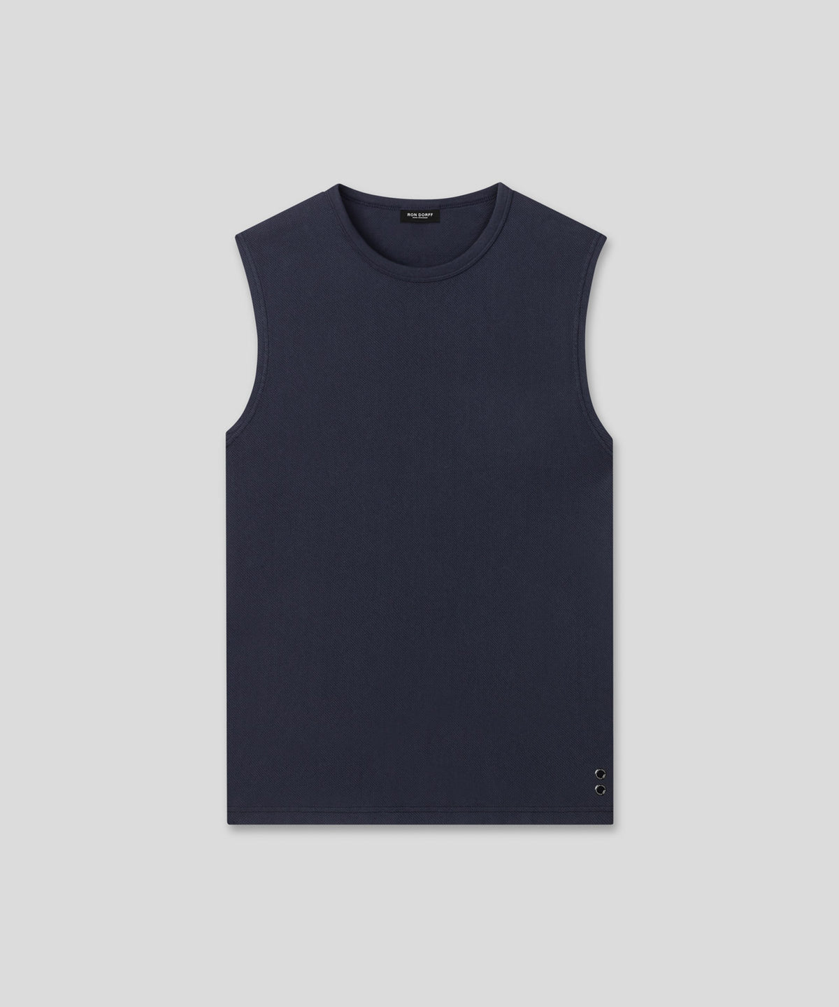 Mesh Sleeveless T-Shirt: Navy
