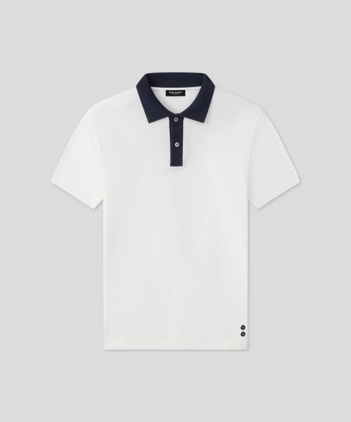 Cotton Piqué Polo: Off White
