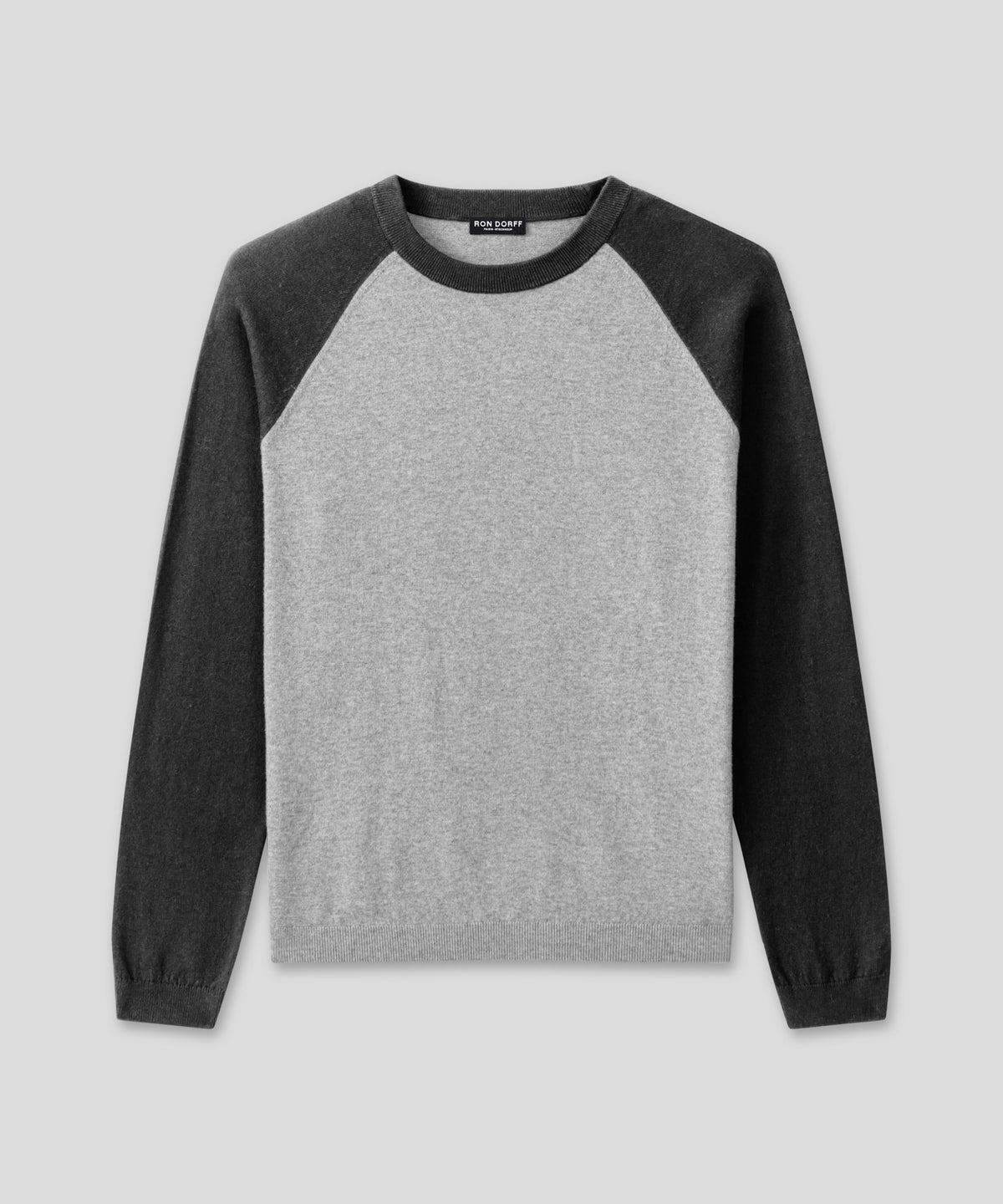 Cotton Wool Knitted Long Sleeved T-Shirt: Dark Grey