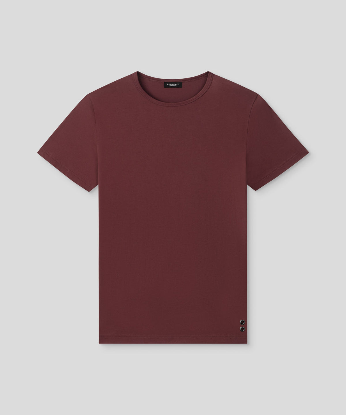Crew Neck T-Shirt Eyelet Edition: Bordeaux