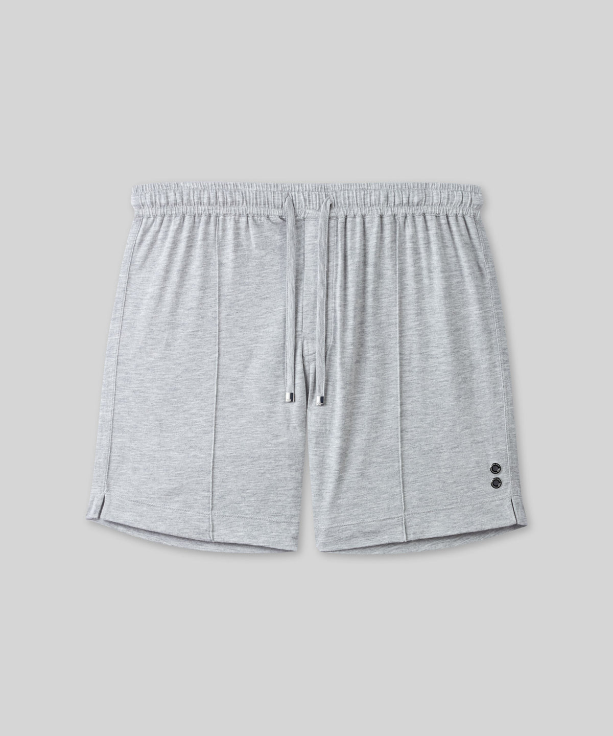 Cotton Modal Home Shorts: Grey Melange