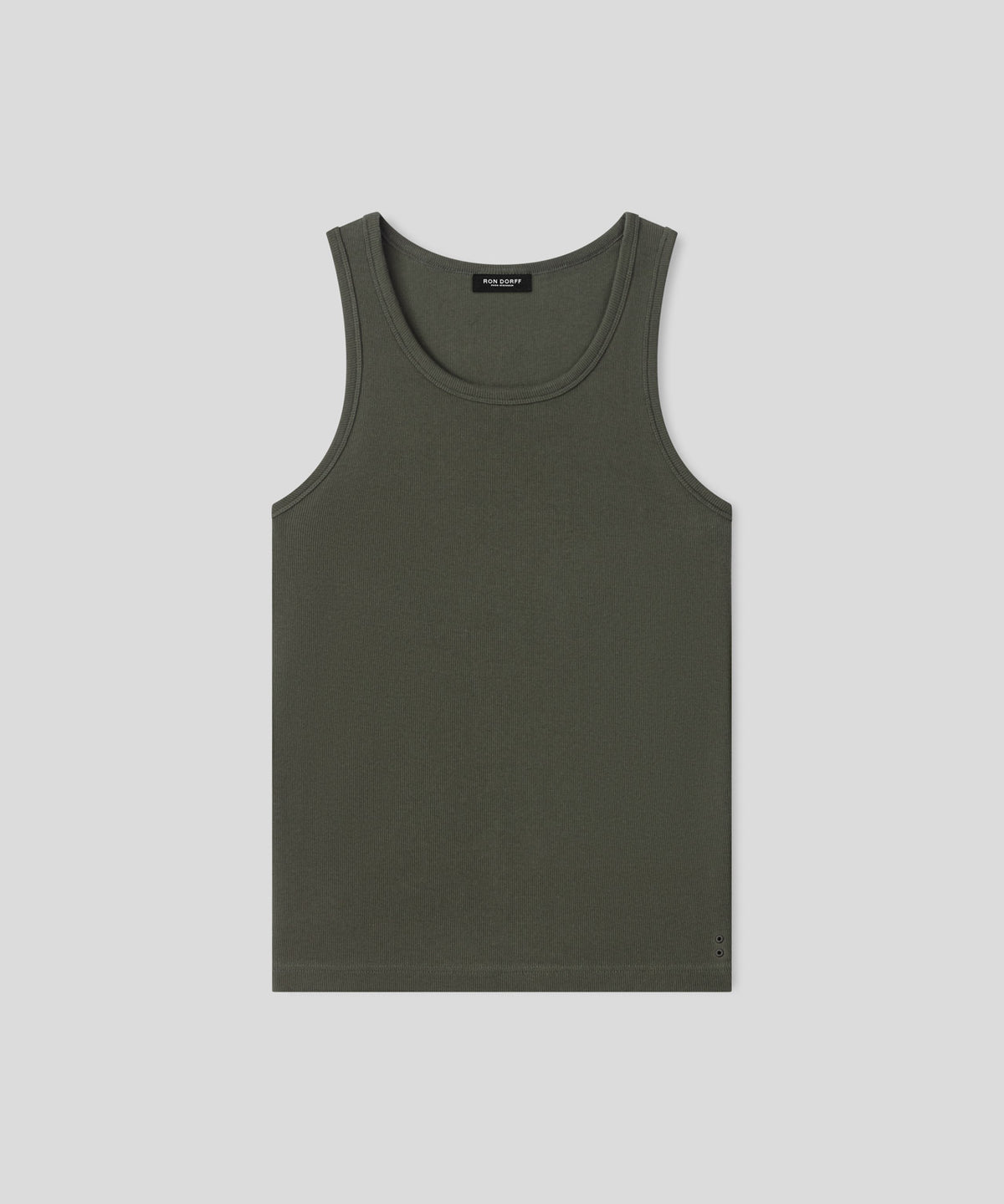 Débardeur Army Ribbed: Vert militaire