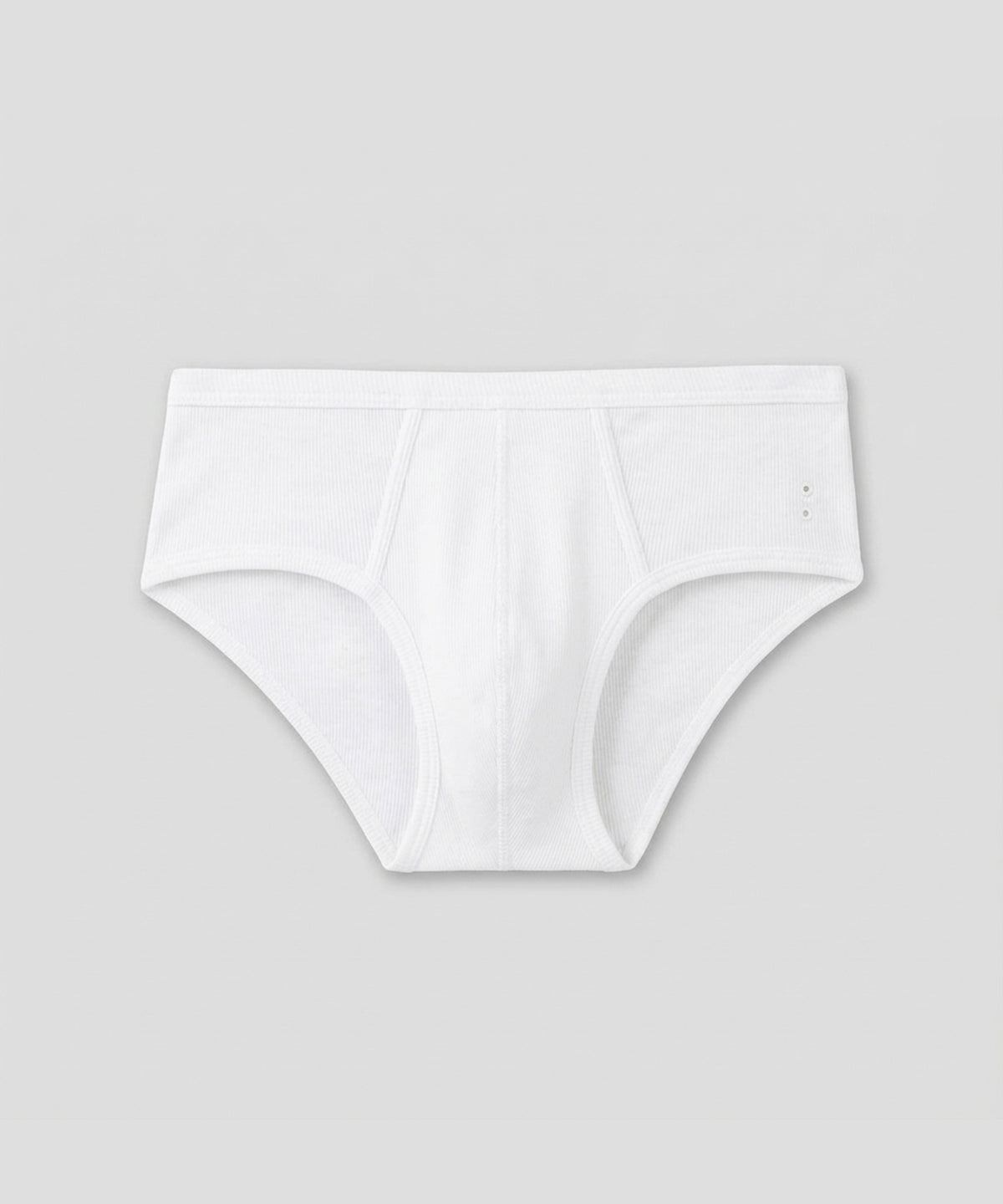 Slip Y-front Army Ribbed: White