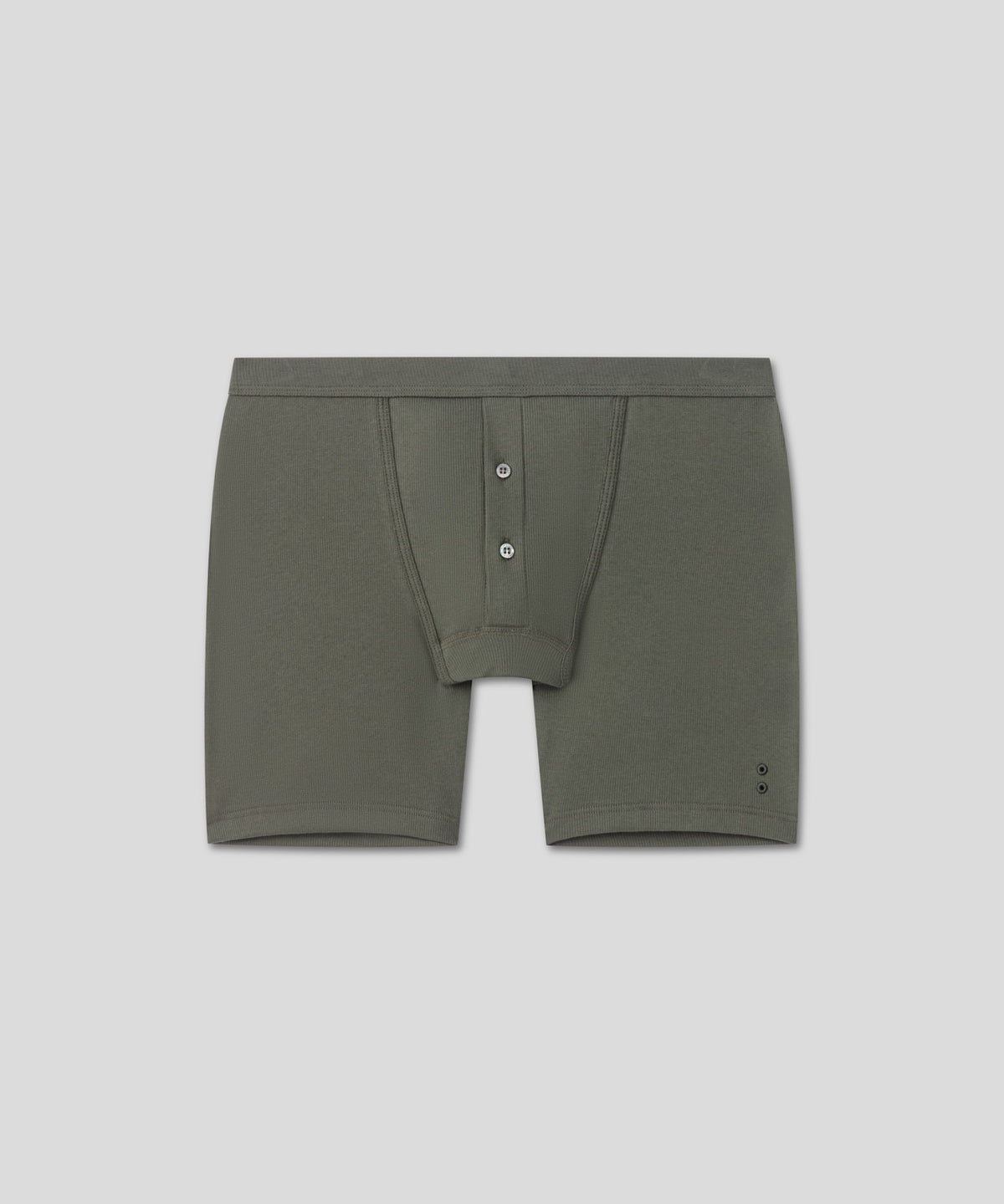 Army Ribbed Night Shorts: Military Green