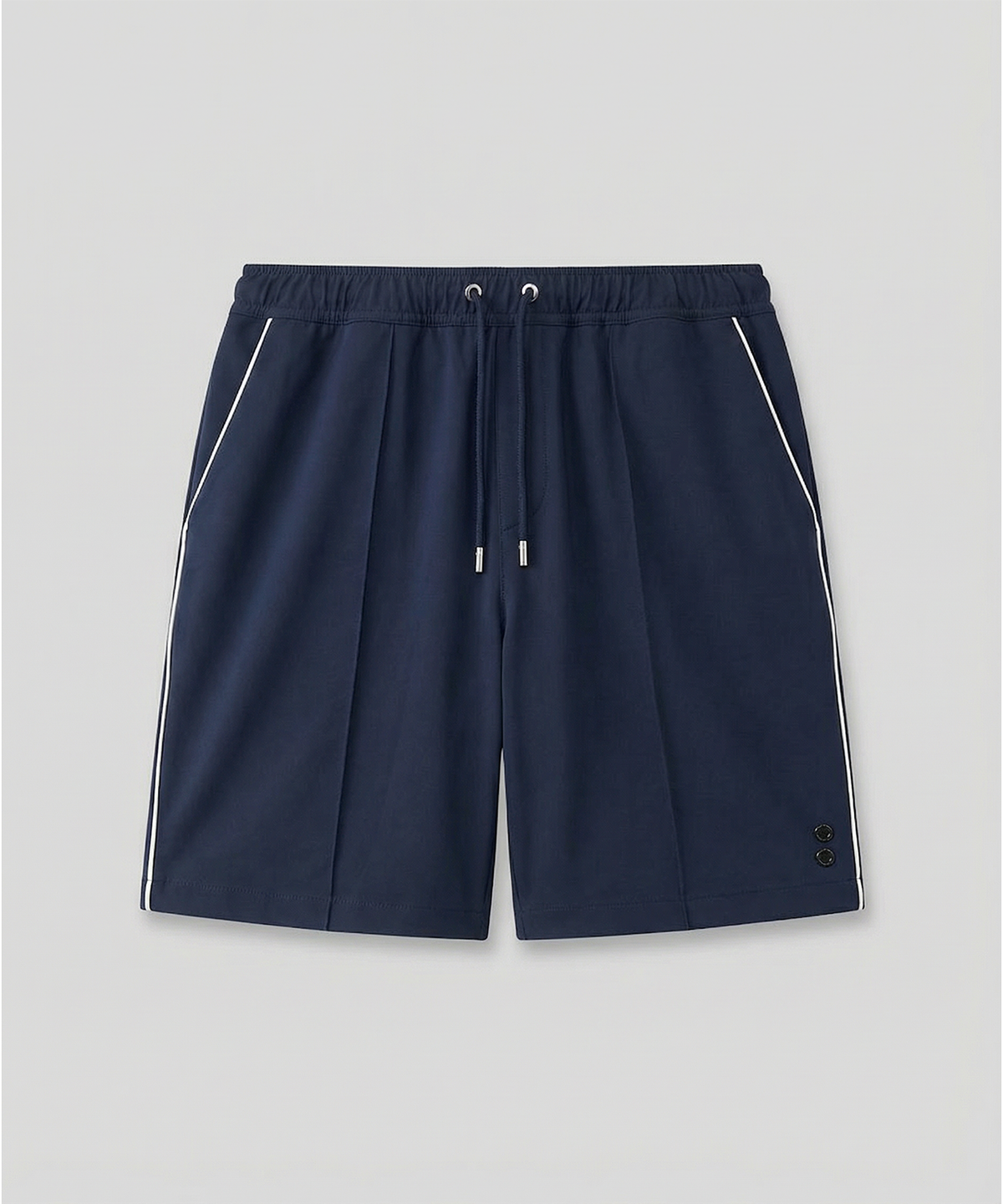 City Shorts w. Piping: Navy