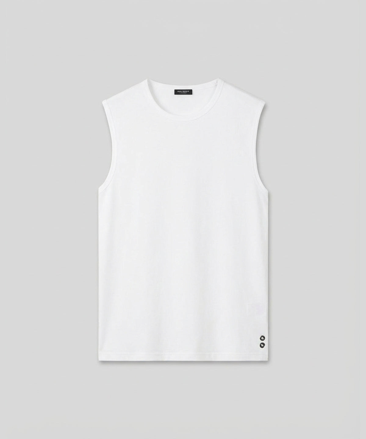 T-shirt sans manches en mesh: Blanc