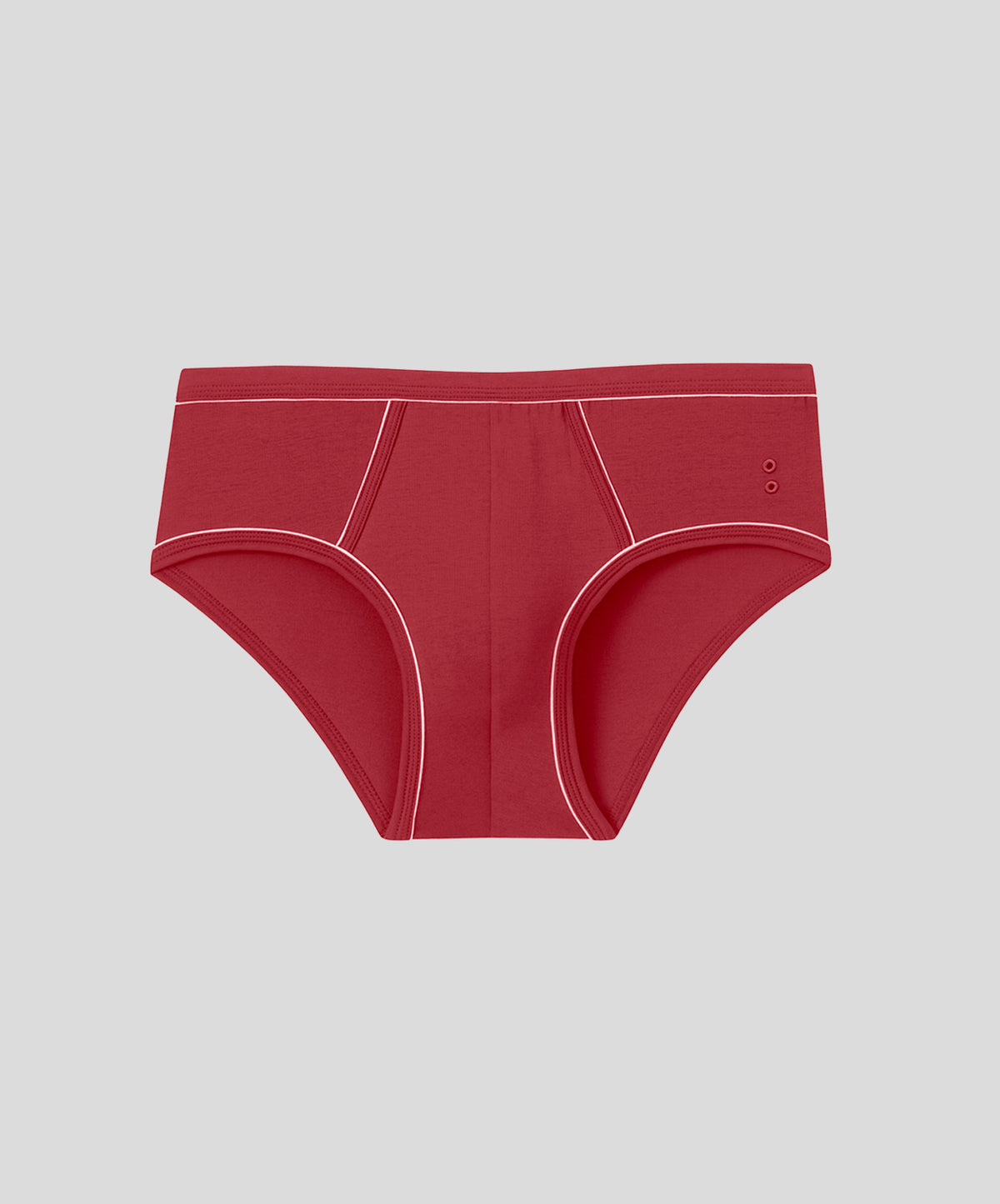 Slip Y-front avec piping: Rouge