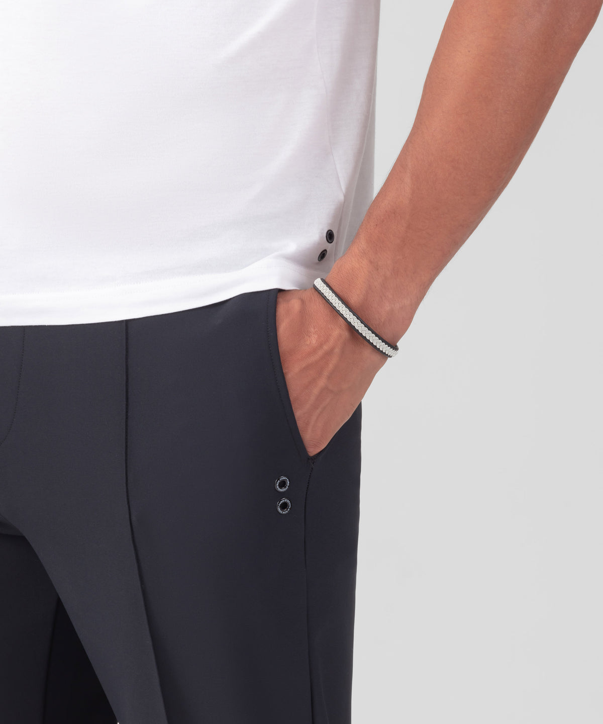 Bracelet en cuir: Noir