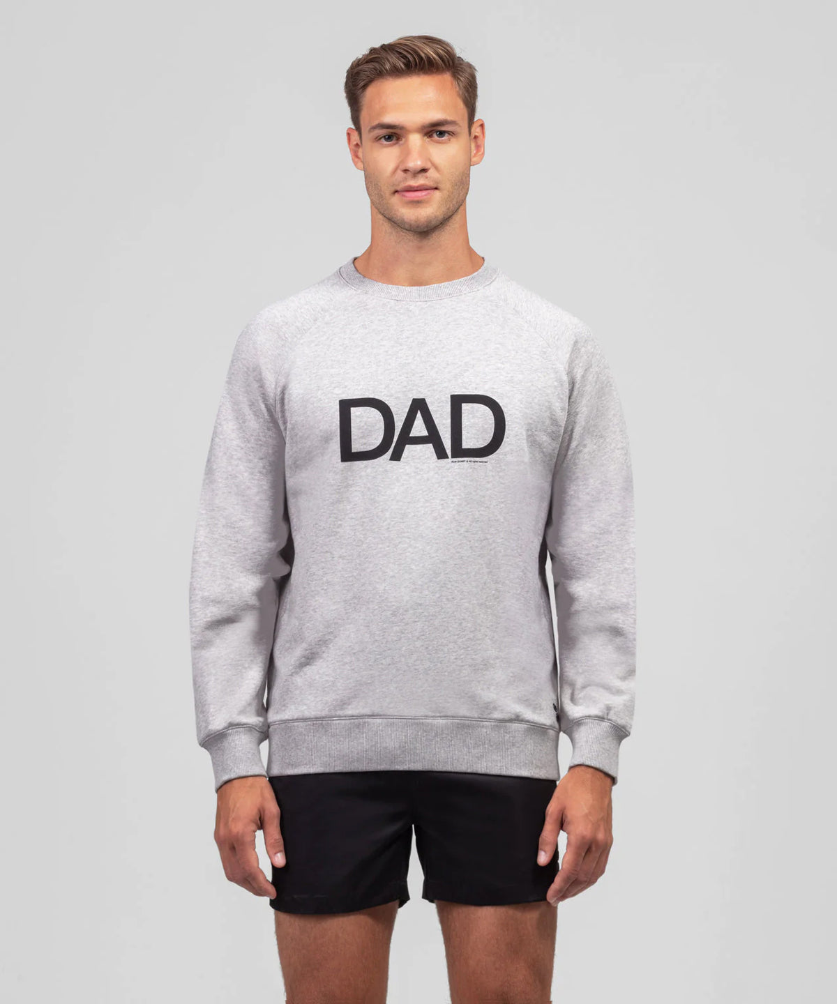 Organic Cotton Sweatshirt DAD: Heather Grey