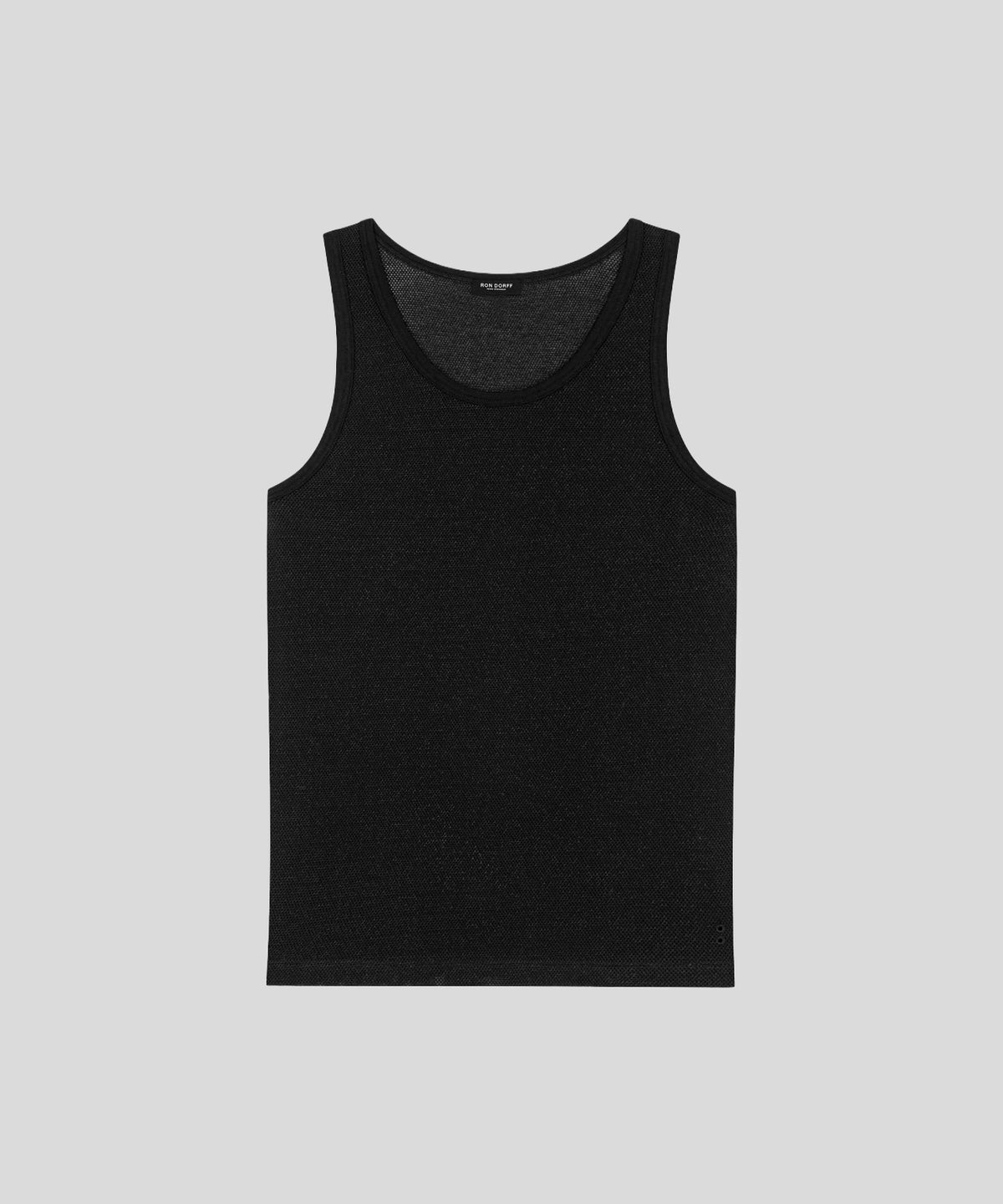 Mesh Tank Top: Black