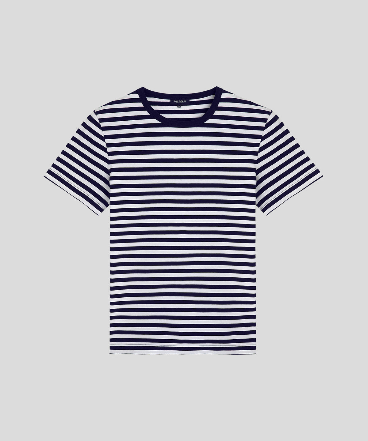Crew Neck T-Shirt Eyelet Edition: Navy/White
