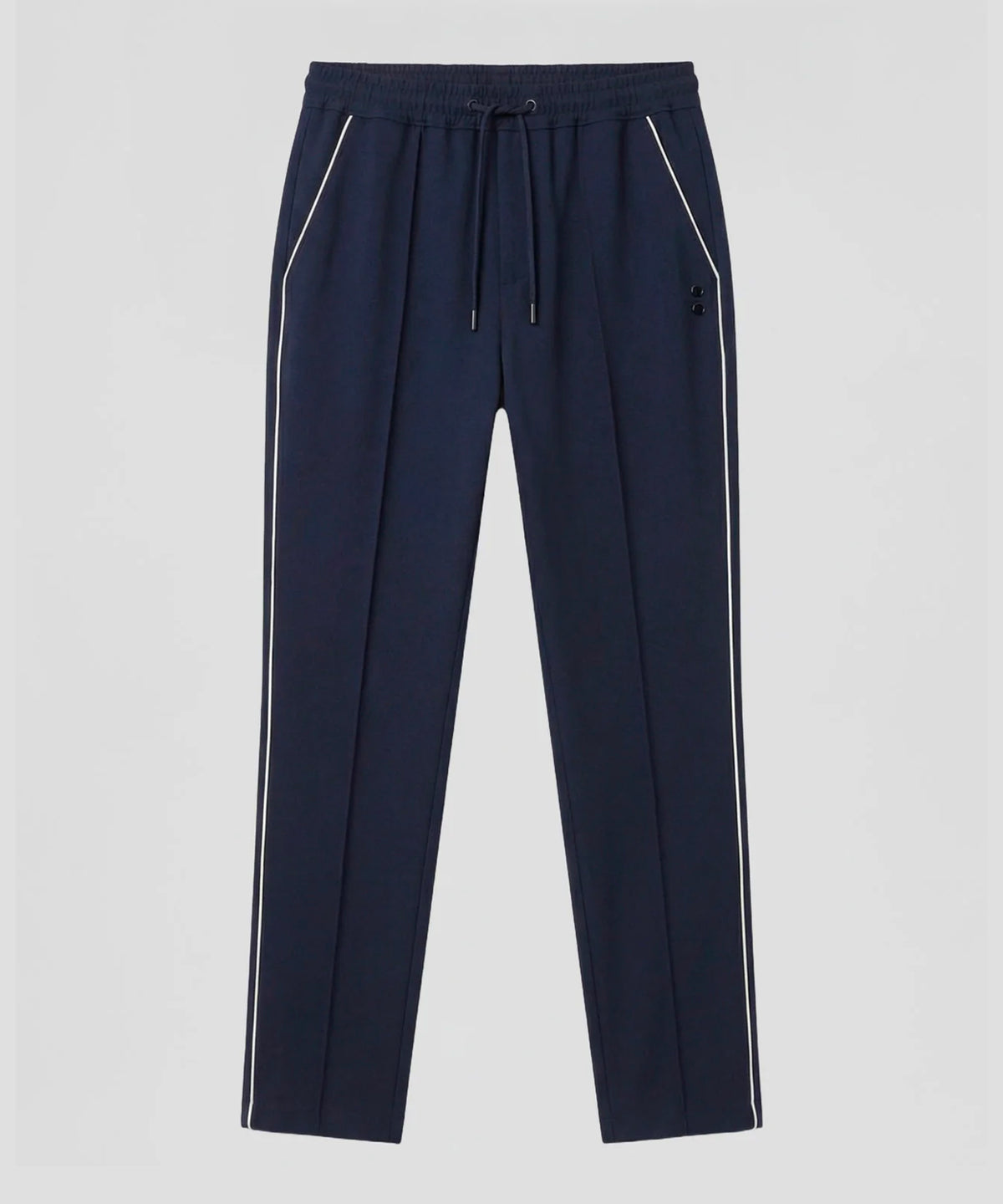 City Pants w. Piping: Navy