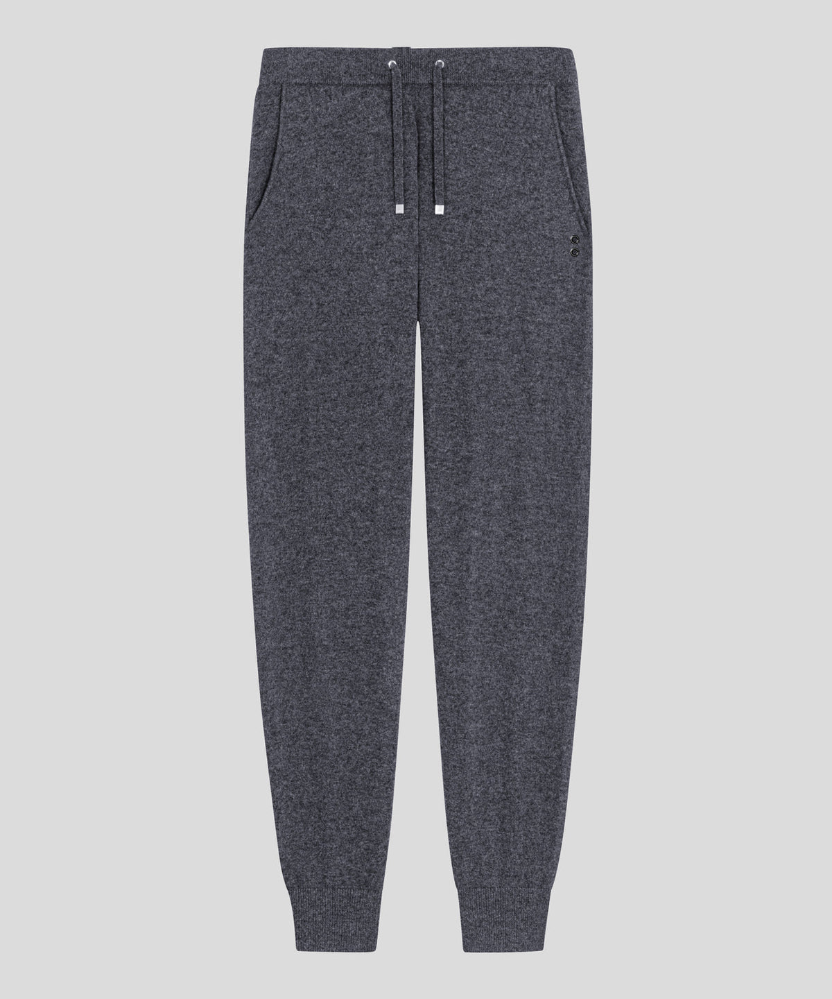 Cashmere Pants: Dark Grey Melange