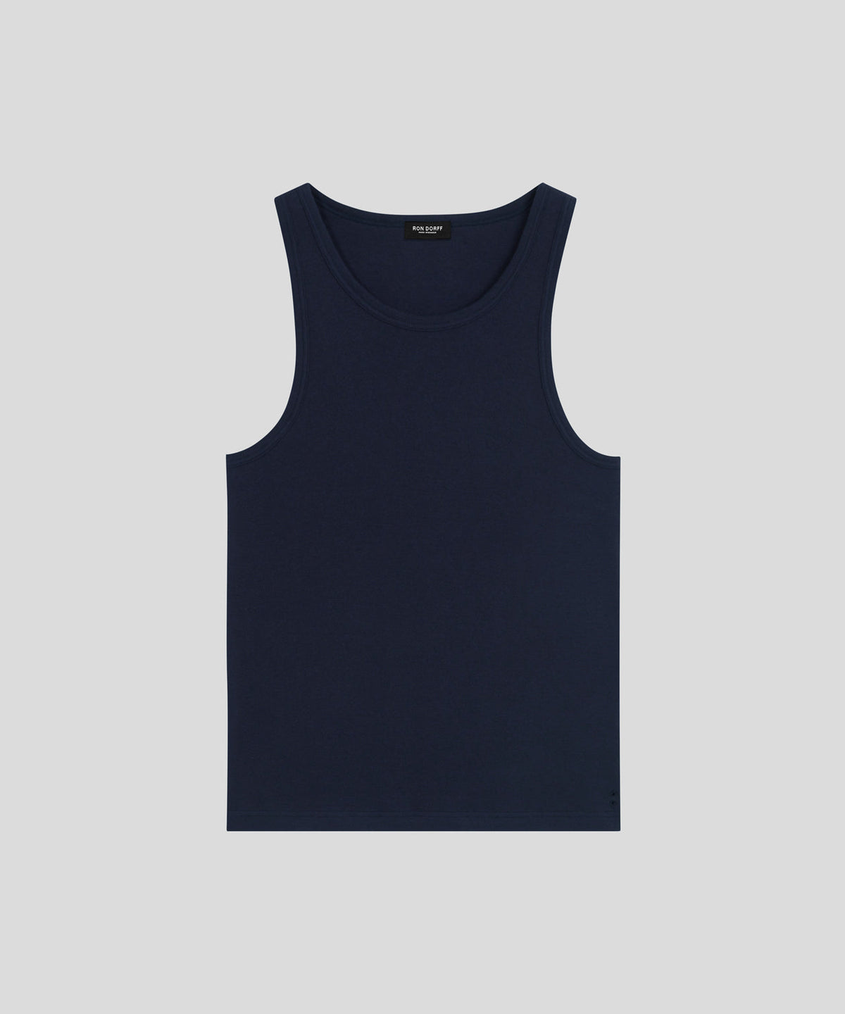 Ribbed Tank Top: Navy