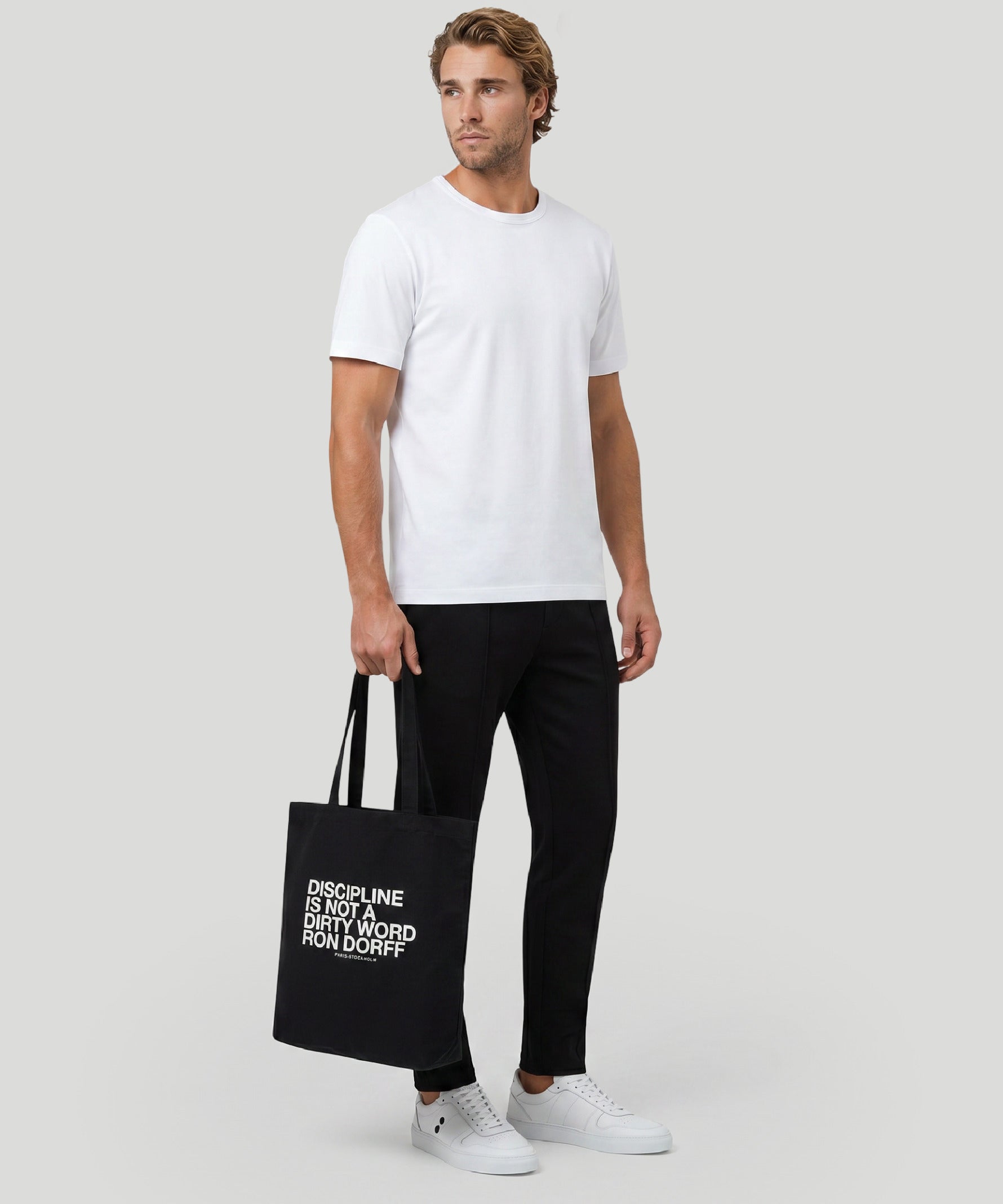 Tote Bag "DISCIPLINE": Noir