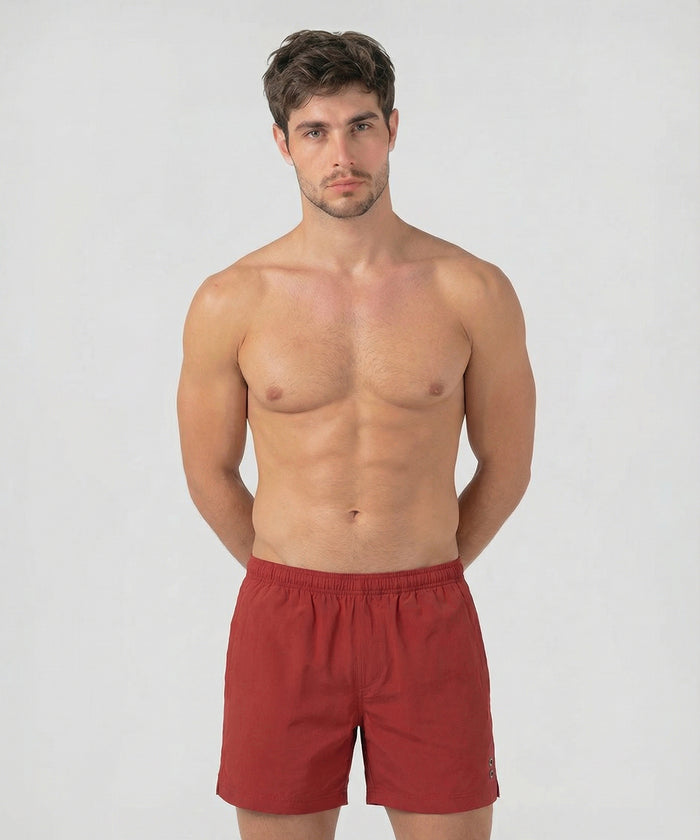 Extended Swim Shorts: Rot