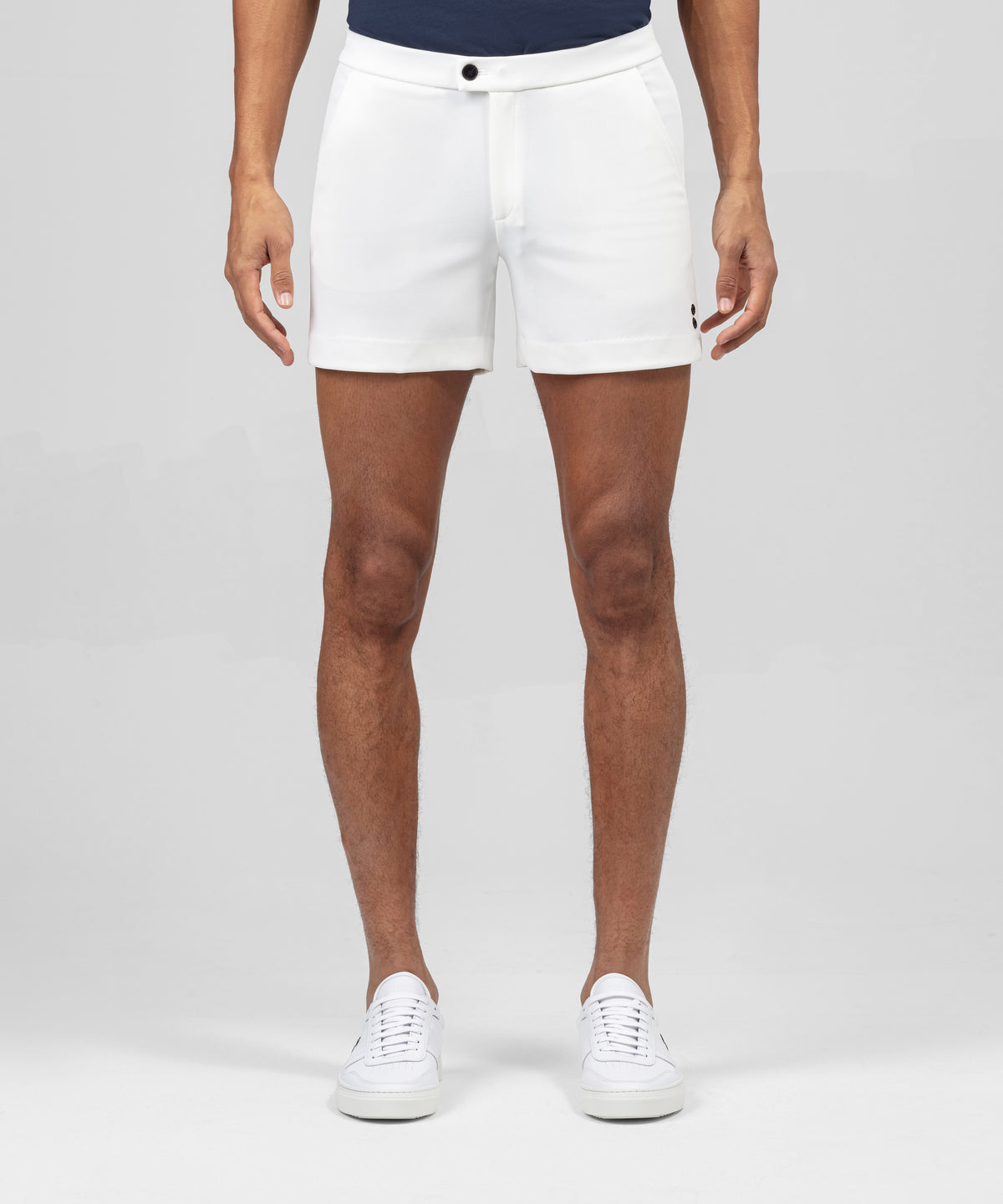Short de tennis court avec fentes: Blanc