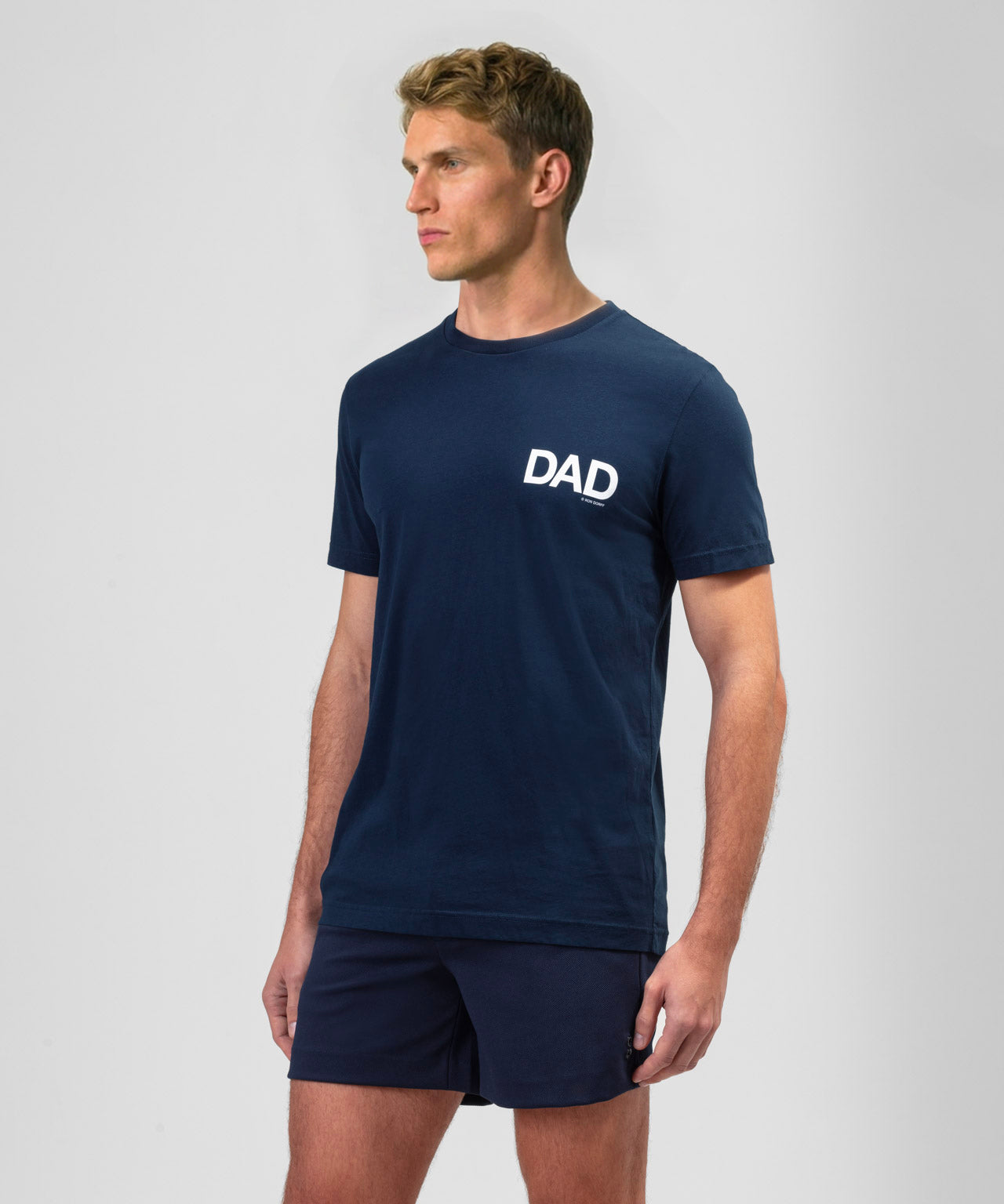 Organic Cotton T-Shirt "DAD": Navy