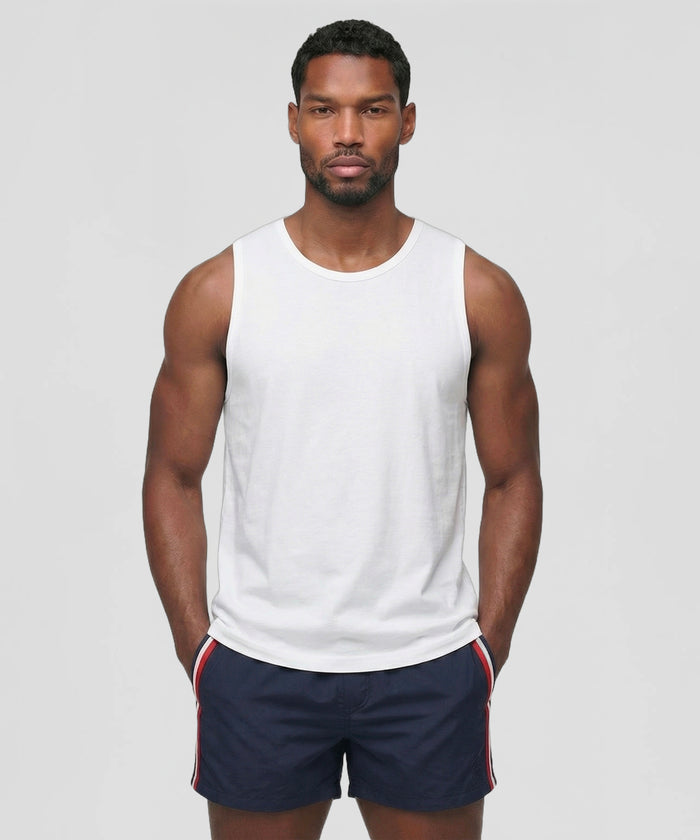 T-shirt Eyelet Edition sans manches: Blanc