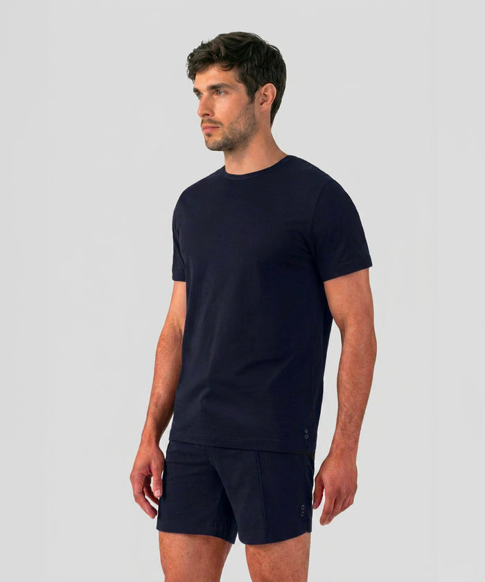 Cotton Modal T-Shirt Eyelet Edition: Navy