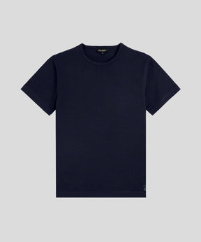 T-Shirt Eyelet Edition en coton modal: Bleu marine