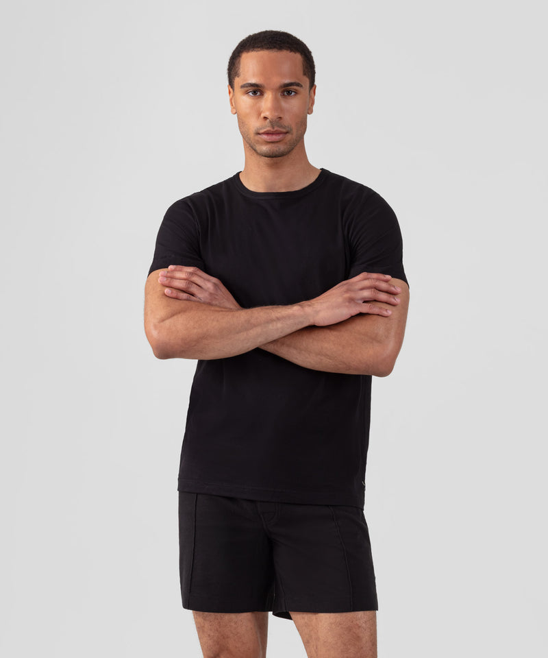 Cotton Modal T-Shirt Eyelet Edition: Black