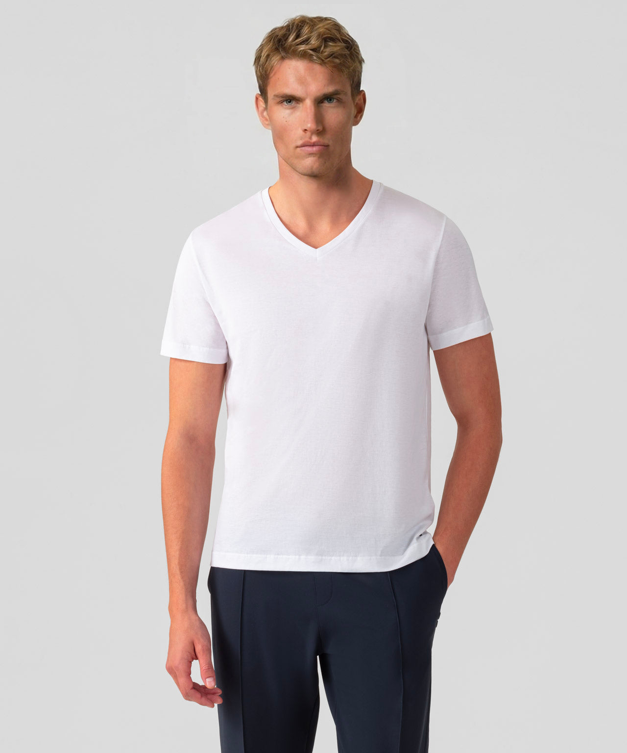 T-shirt Eyelet Edition col V: Blanc optique