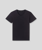 T-shirt col V Eyelet Edition: Noir