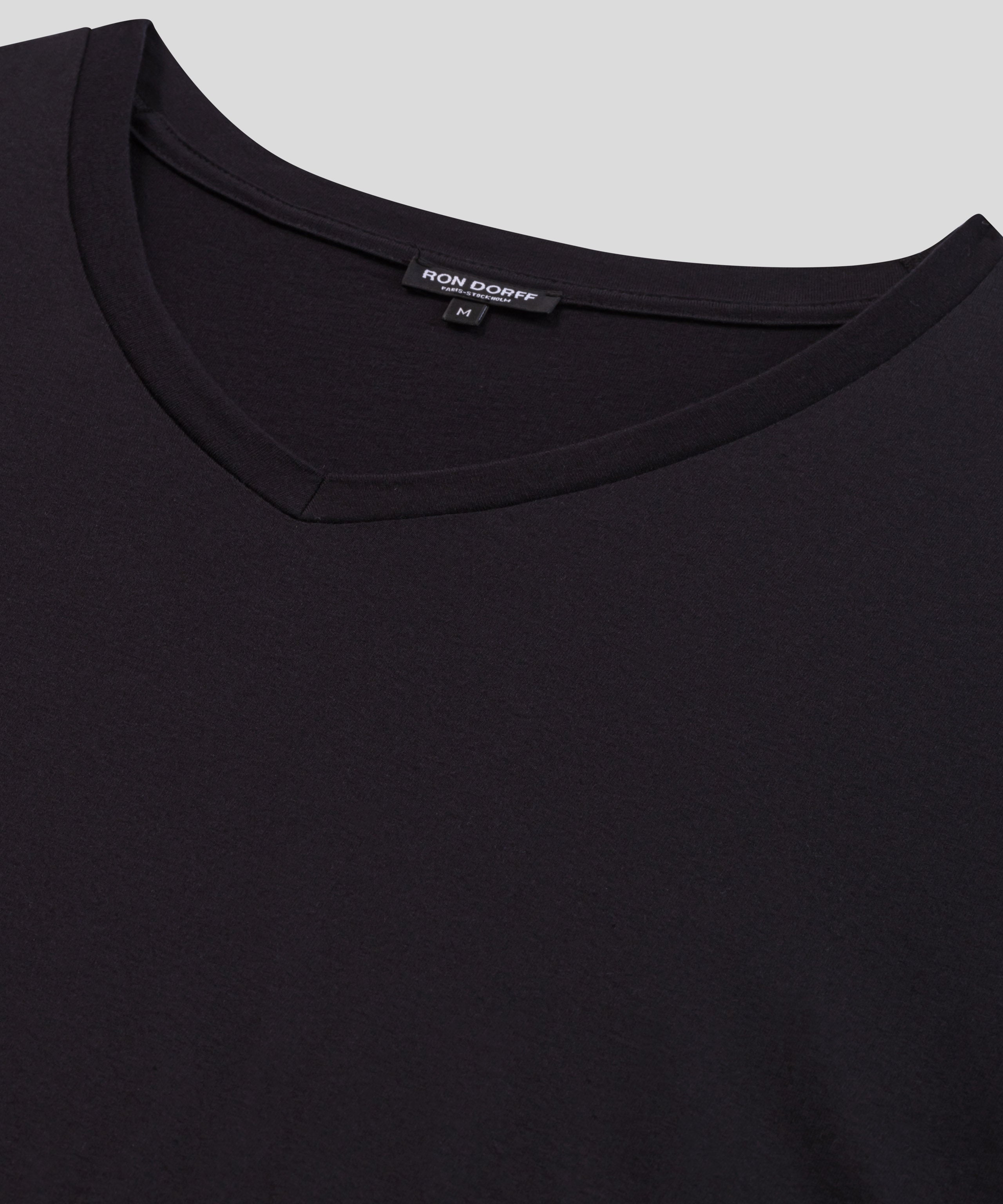 T-shirt Eyelet Edition col V: Noir