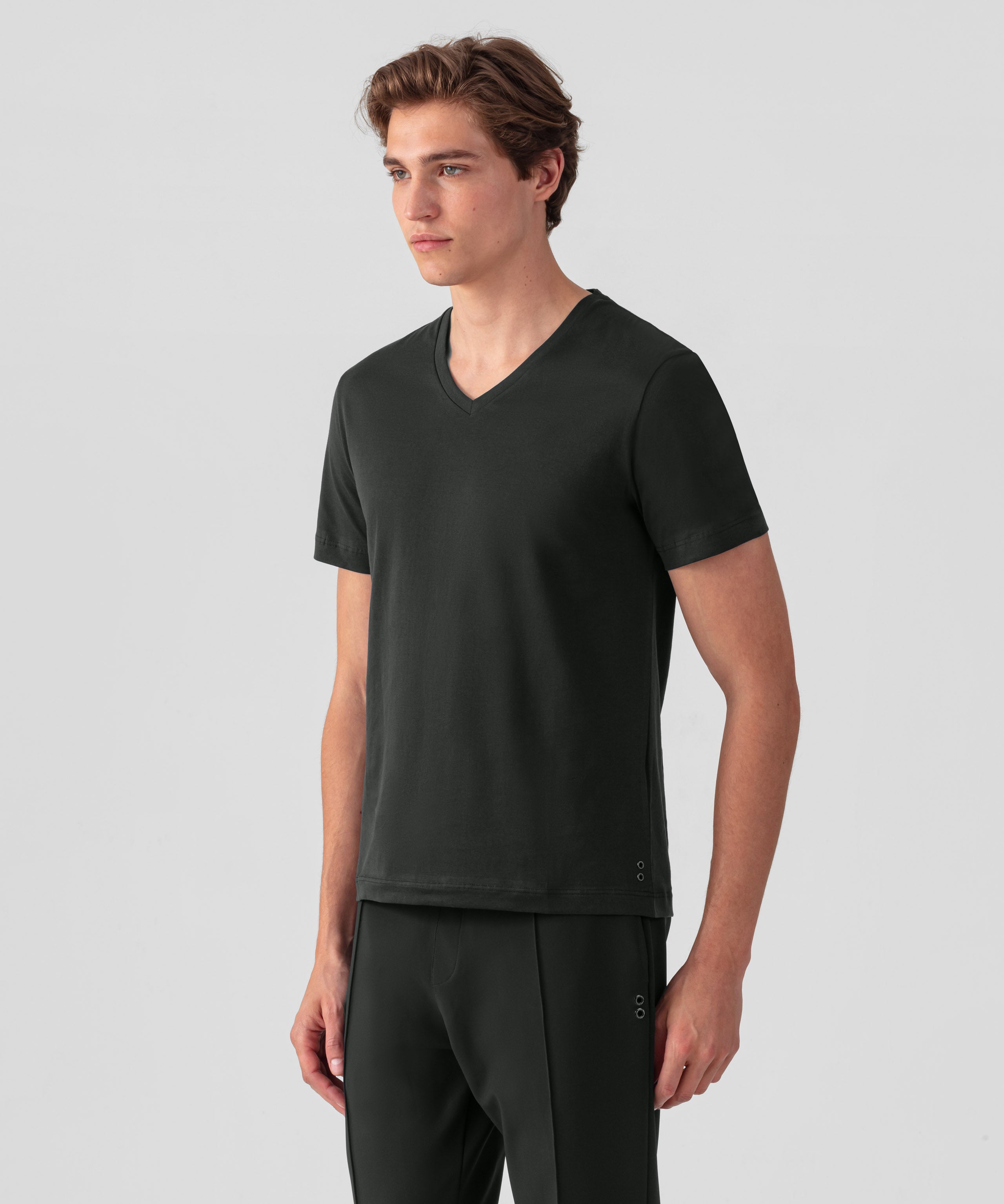 T-shirt Eyelet Edition col V: Noir
