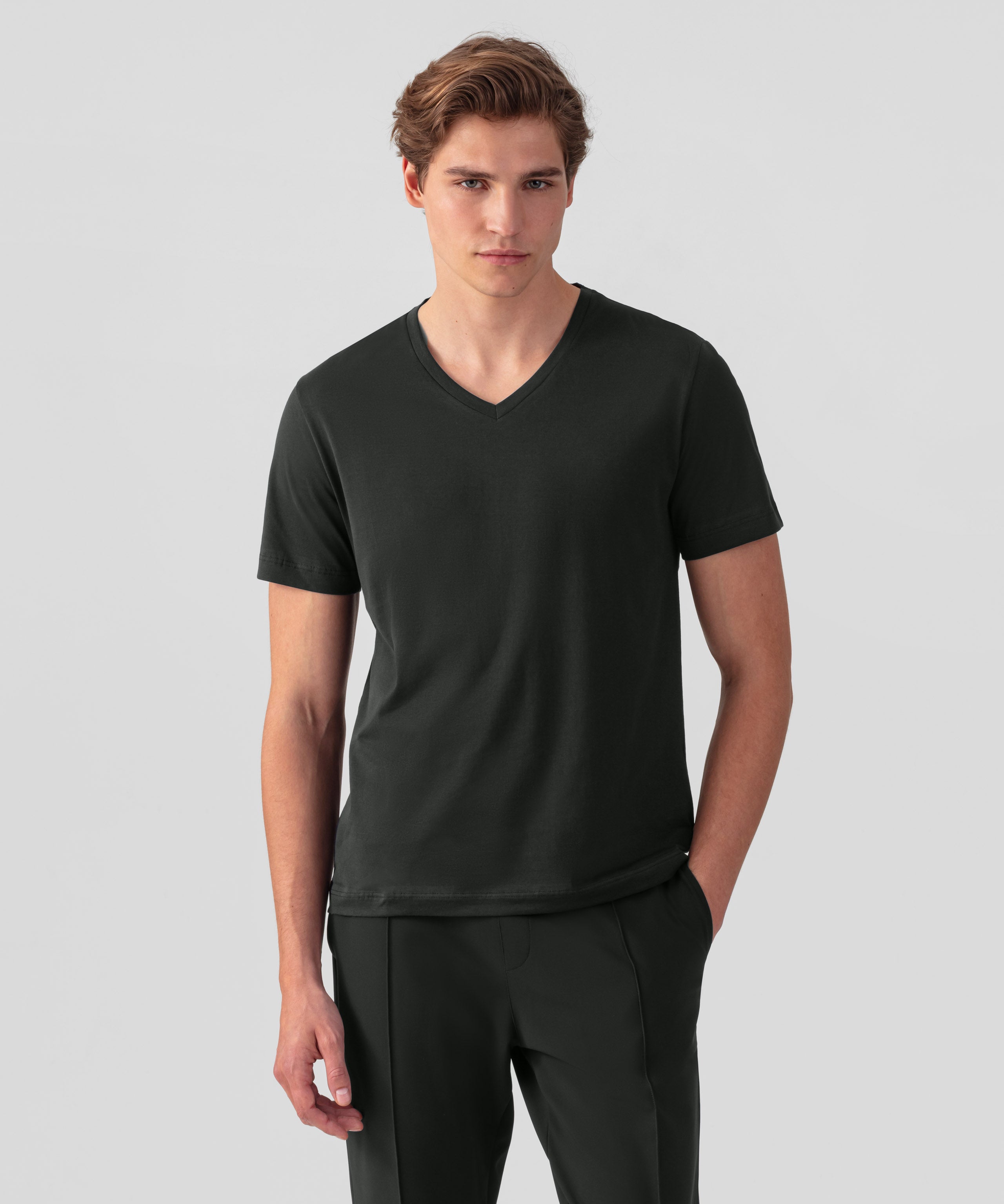 T-shirt Eyelet Edition col V: Noir