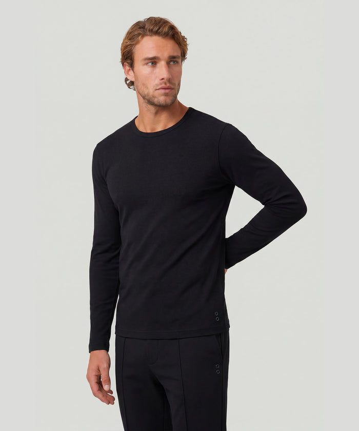 Long Sleeve T-Shirt Eyelet Edition: Schwarz