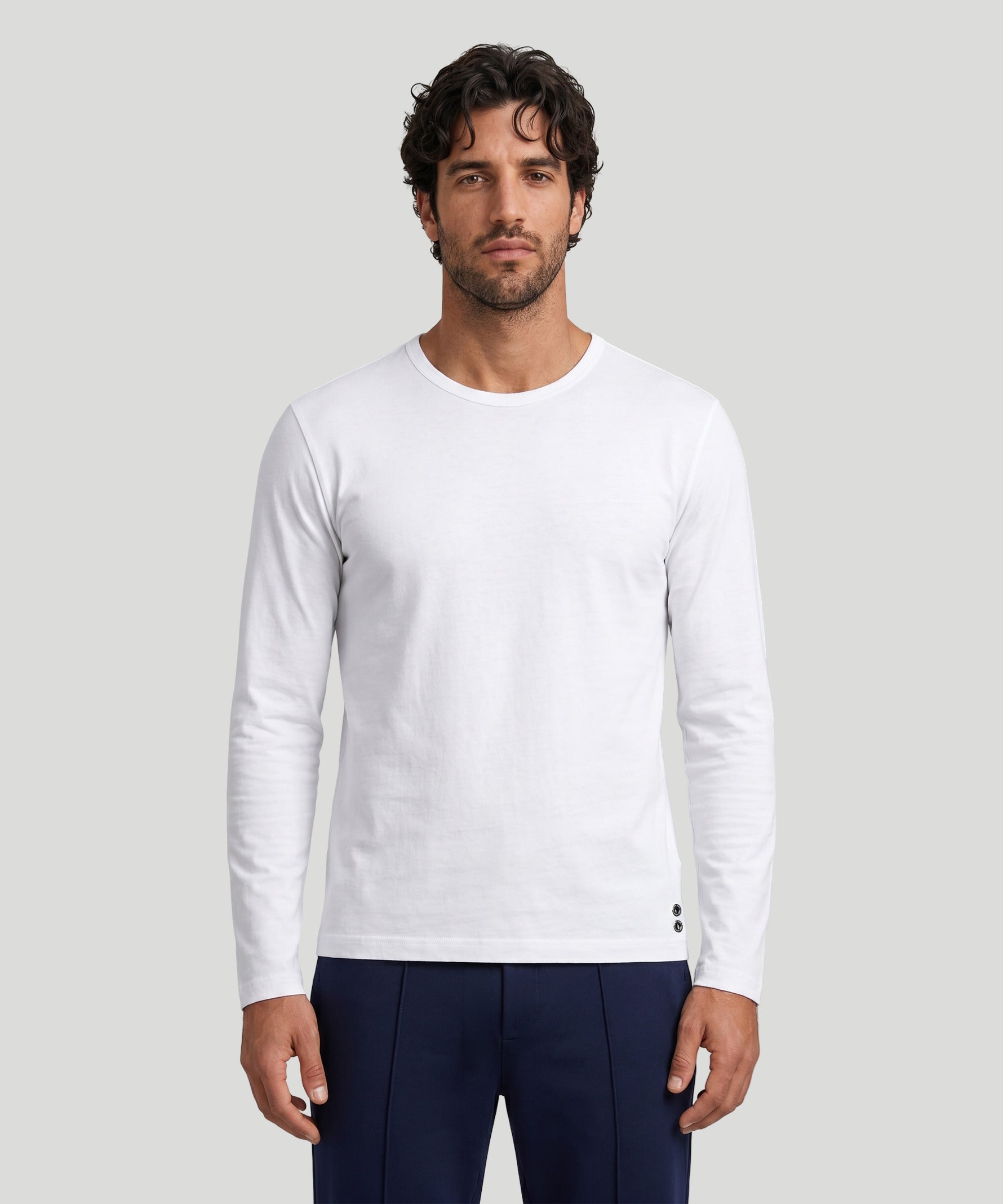 Long Sleeve T-Shirt Eyelet Edition: Weiß