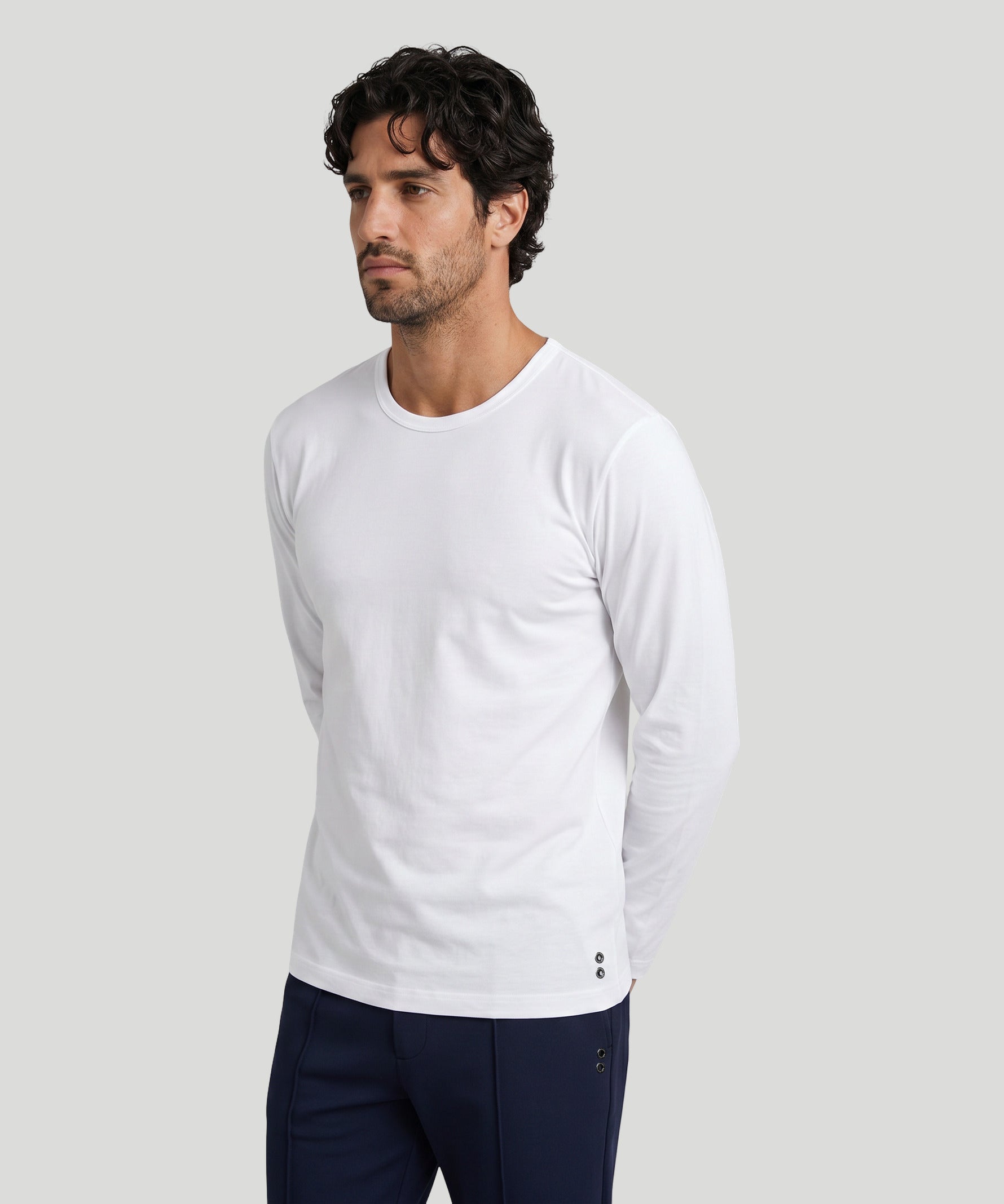 Long Sleeve T-Shirt Eyelet Edition: Weiß